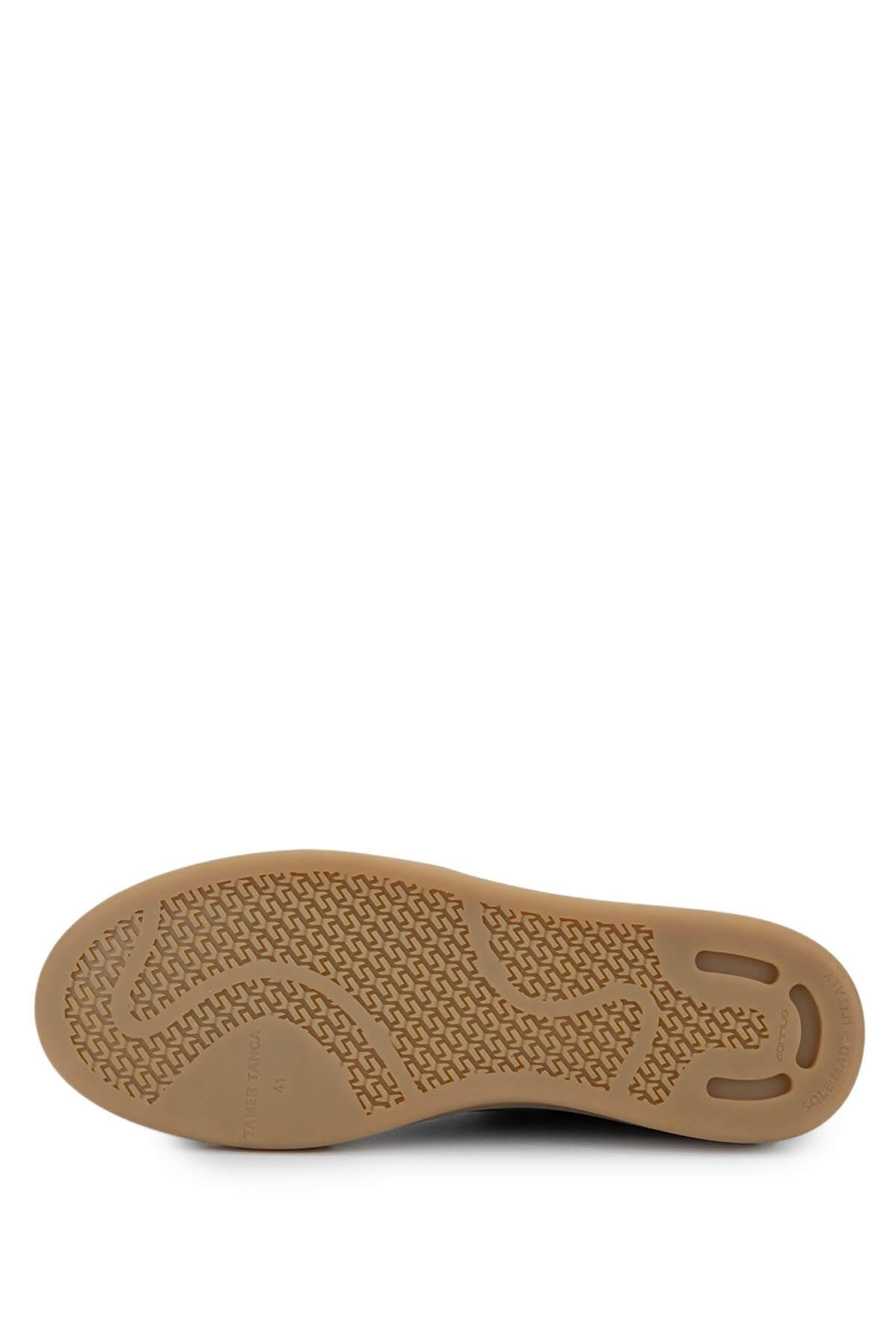 Tamer Tanca Vizon Tamer Tanca Hakiki Erkek Deri Sneakers Spor Ayakkabı