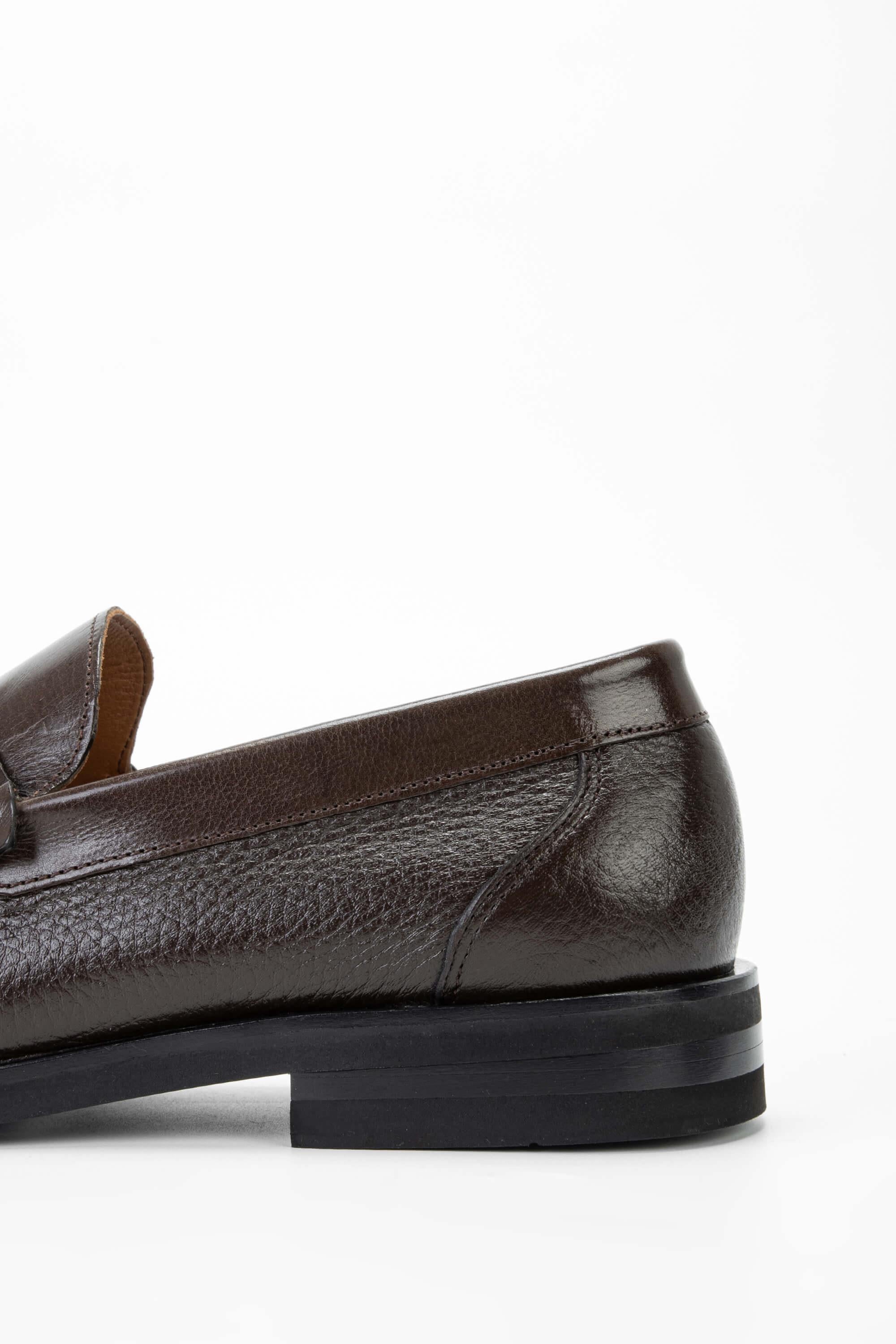 Tamer Tanca Lacivert Tamer Tanca Hakiki Erkek Deri Loafer Ayakkabı