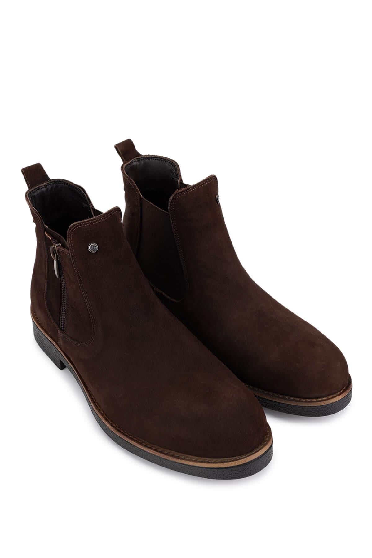 Tamer Tanca Siyah Nubuk Tamer Tanca Hakiki Deri Erkek Casual Bot