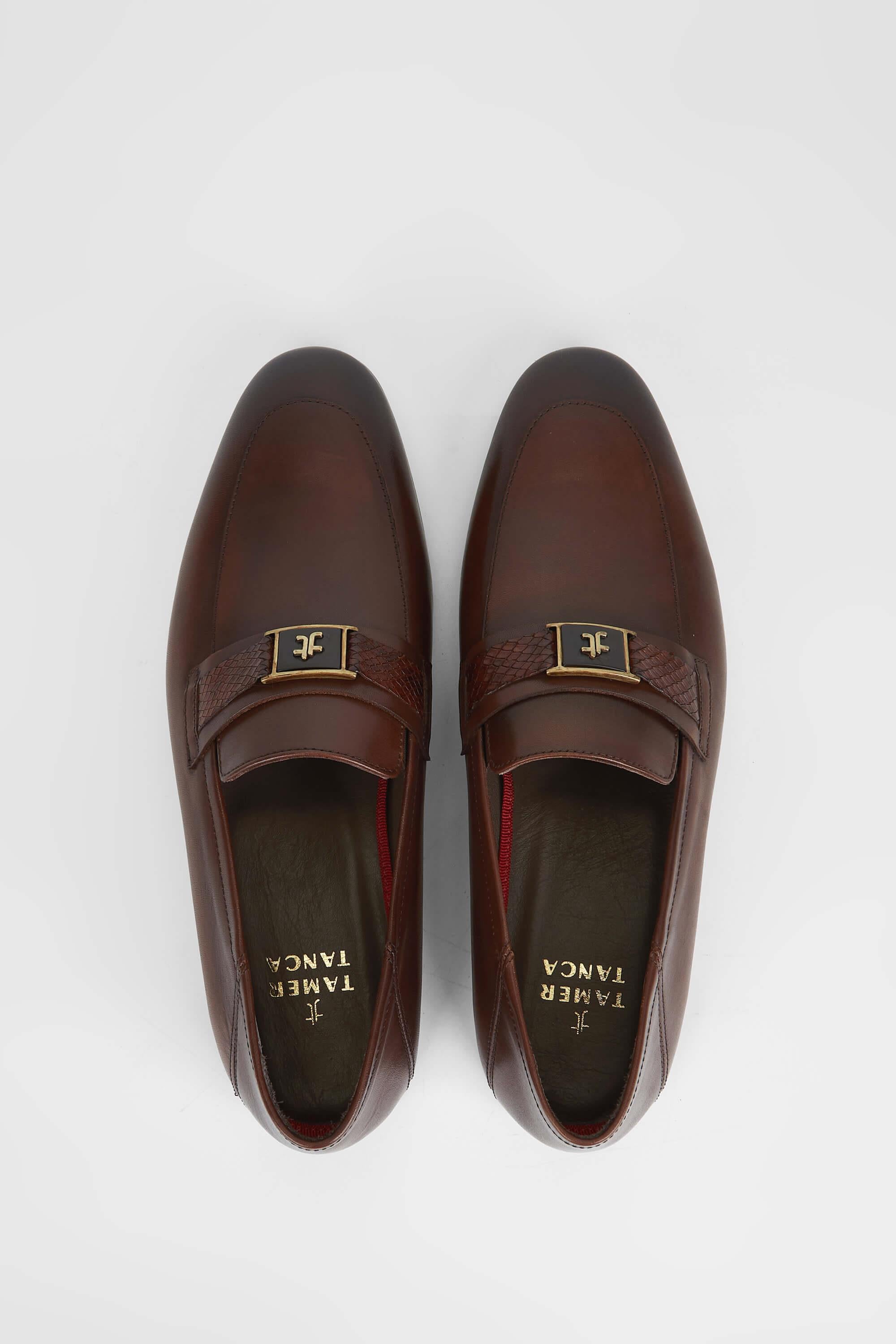 Tamer Tanca Siyah Tamer Tanca Hakiki Erkek Deri Loafer Ayakkabı