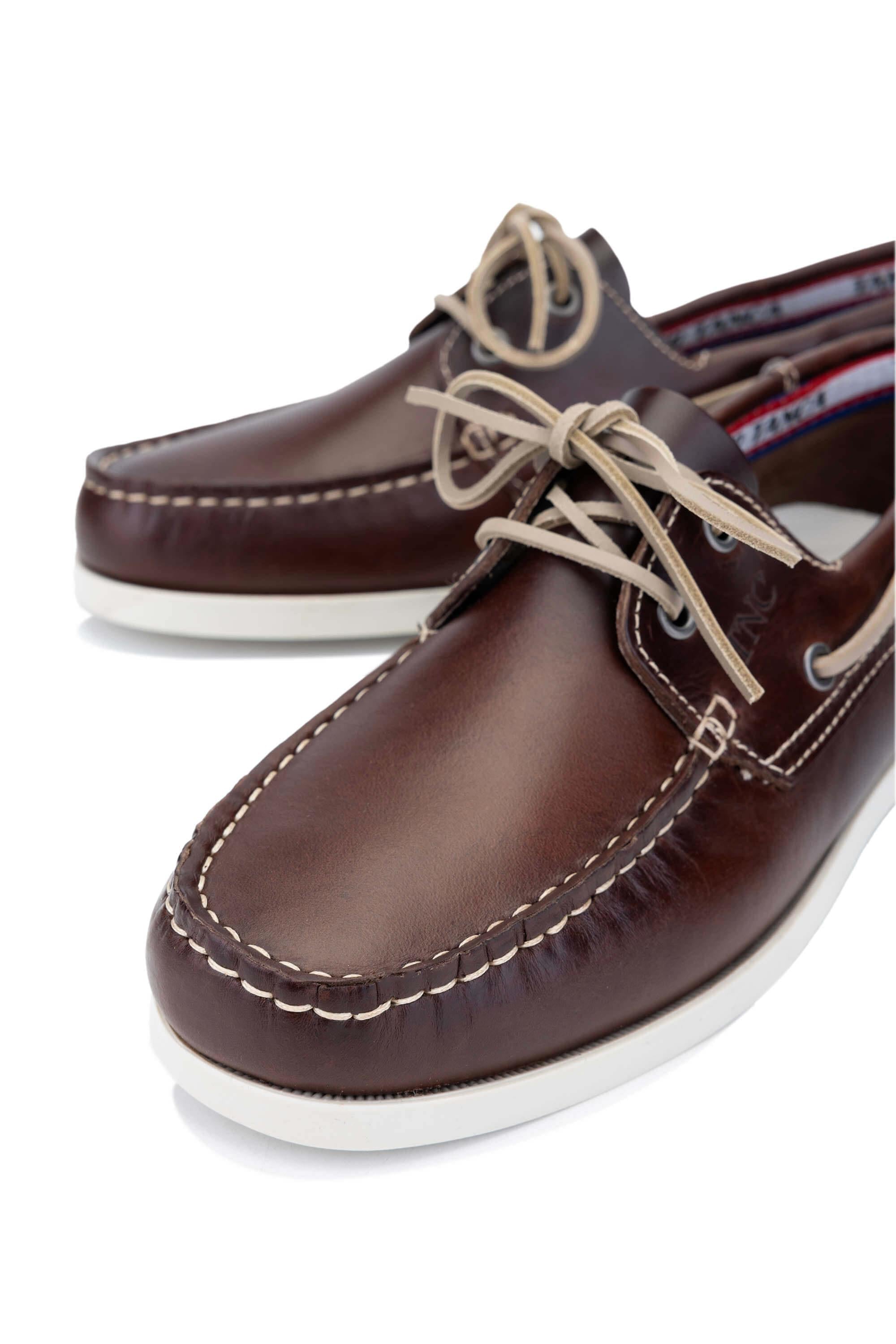 Tamer Tanca Bordo Lacivert Tamer Tanca Hakiki Erkek Deri Casual Ayakkabı