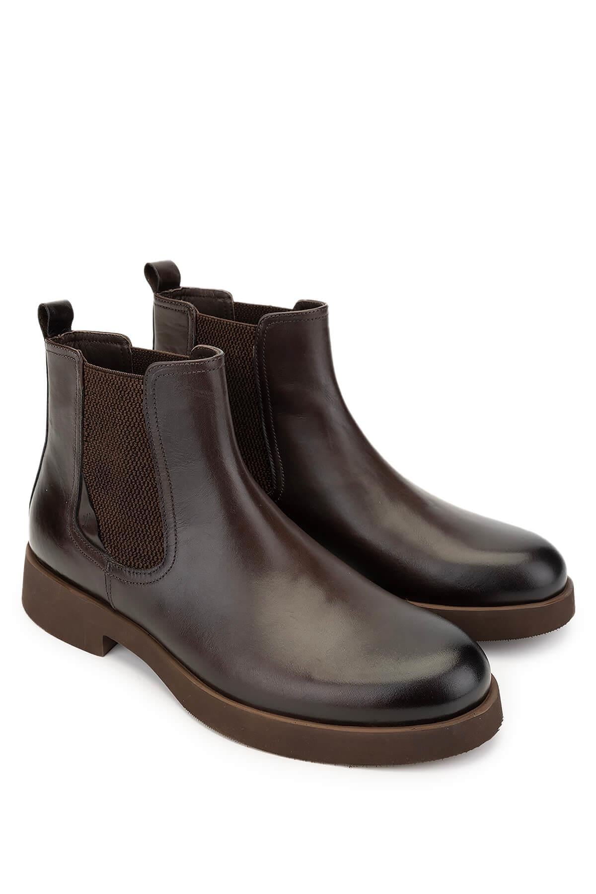 Tamer Tanca Gri Tamer Tanca Hakiki Erkek Deri Casual Bot