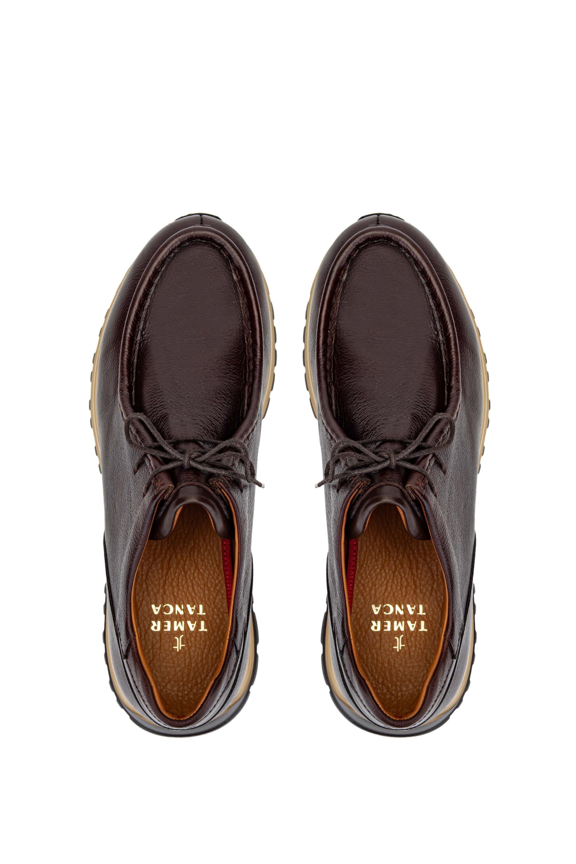 Tamer Tanca Siyah Tamer Tanca Hakiki Erkek Deri Deri Casual Ayakkabı