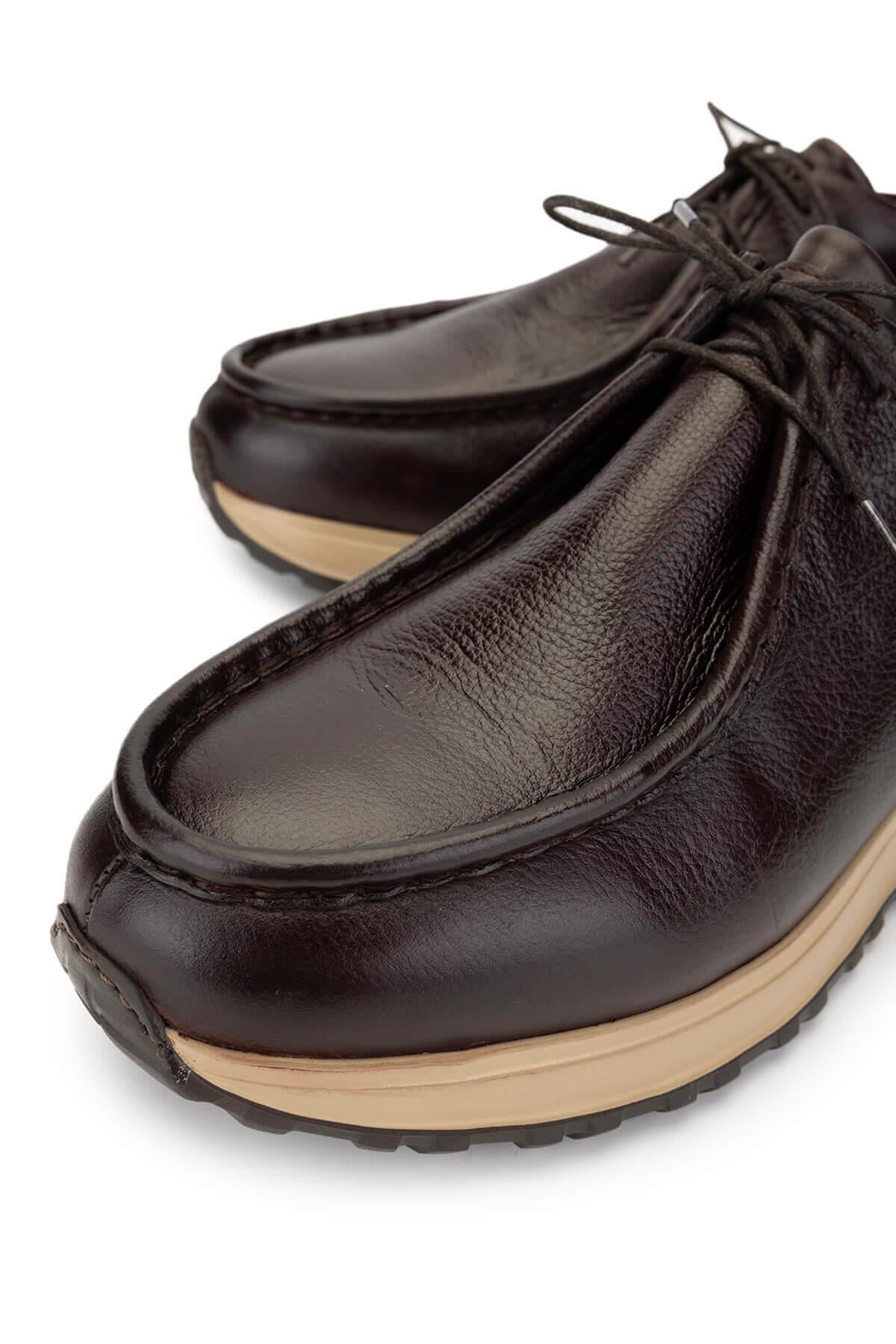 Tamer Tanca Siyah Tamer Tanca Hakiki Erkek Deri Deri Casual Ayakkabı