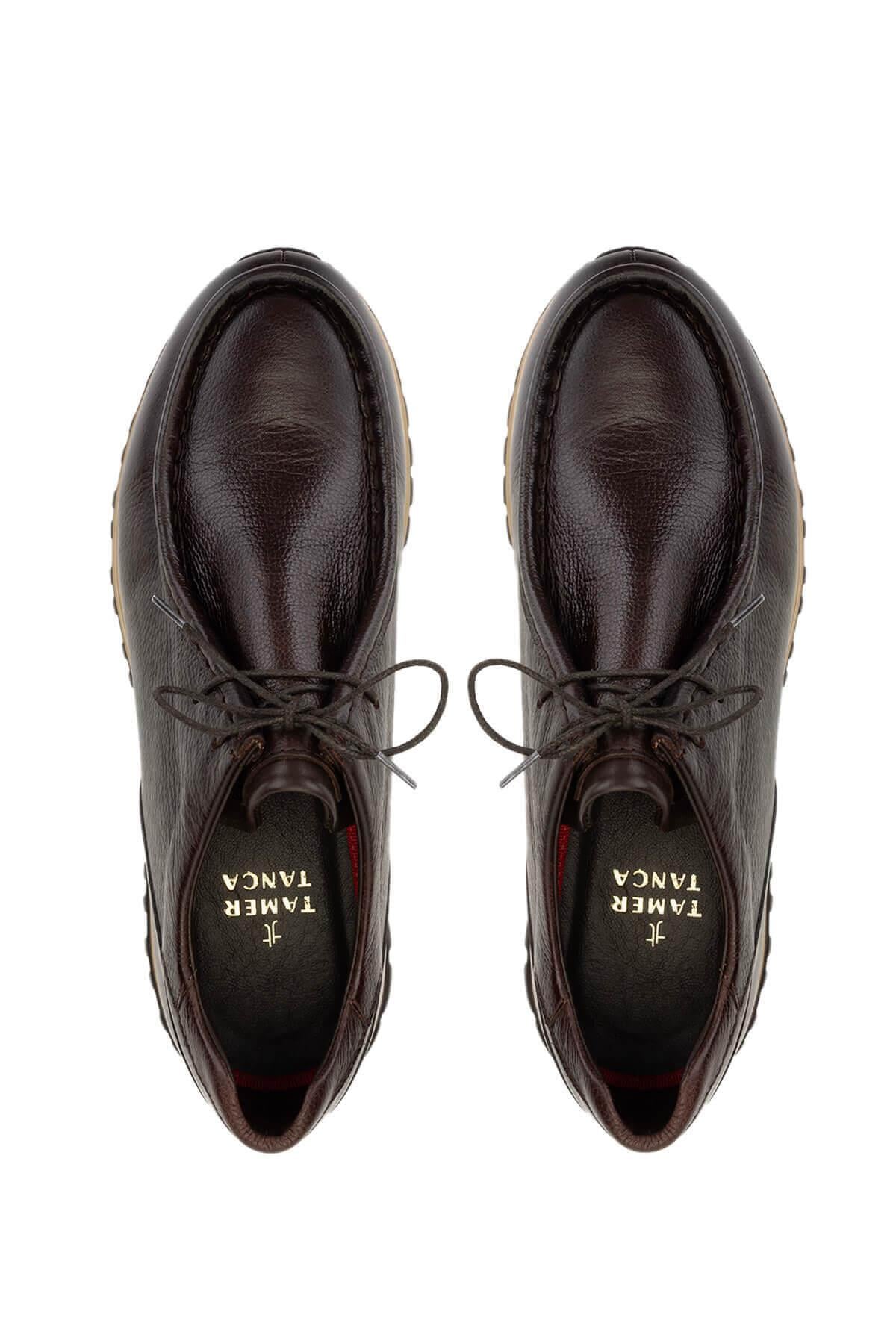 Tamer Tanca Siyah Tamer Tanca Hakiki Erkek Deri Deri Casual Ayakkabı