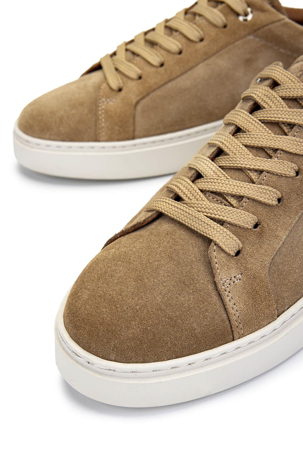 Tamer Tanca Vizon Süet Tamer Tanca Hakiki Deri Erkek Sneakers Spor Ayakkabı