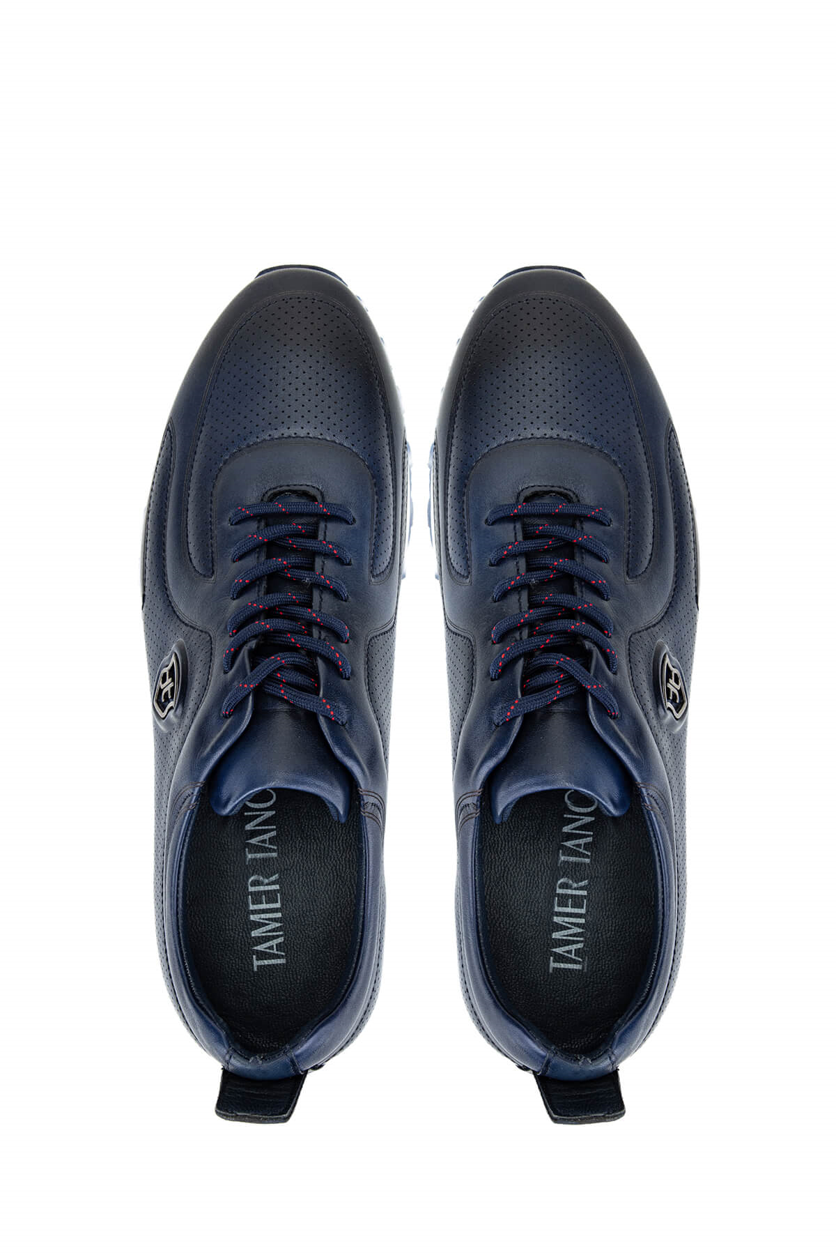 Tamer Tanca Lacivert Tamer Tanca Hakiki Erkek Deri Casual Ayakkabı