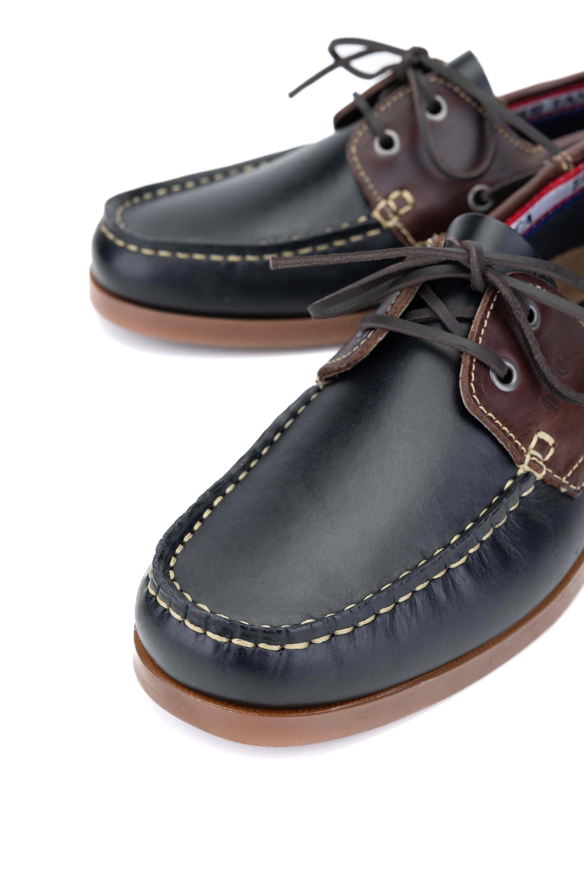 Tamer Tanca Bordo Lacivert Tamer Tanca Hakiki Erkek Deri Casual Ayakkabı