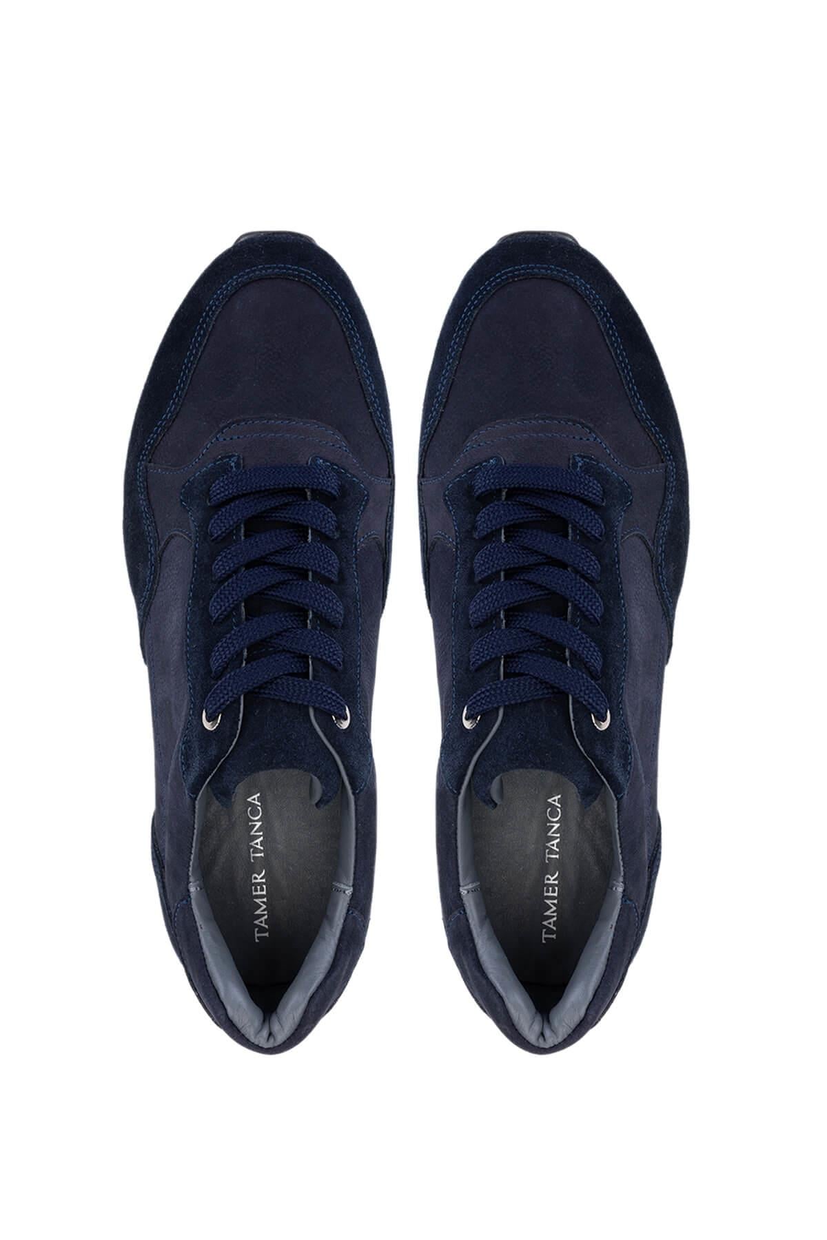 Tamer Tanca Vizon Süet Tamer Tanca Hakiki Deri Erkek Sneakers Spor Ayakkabı