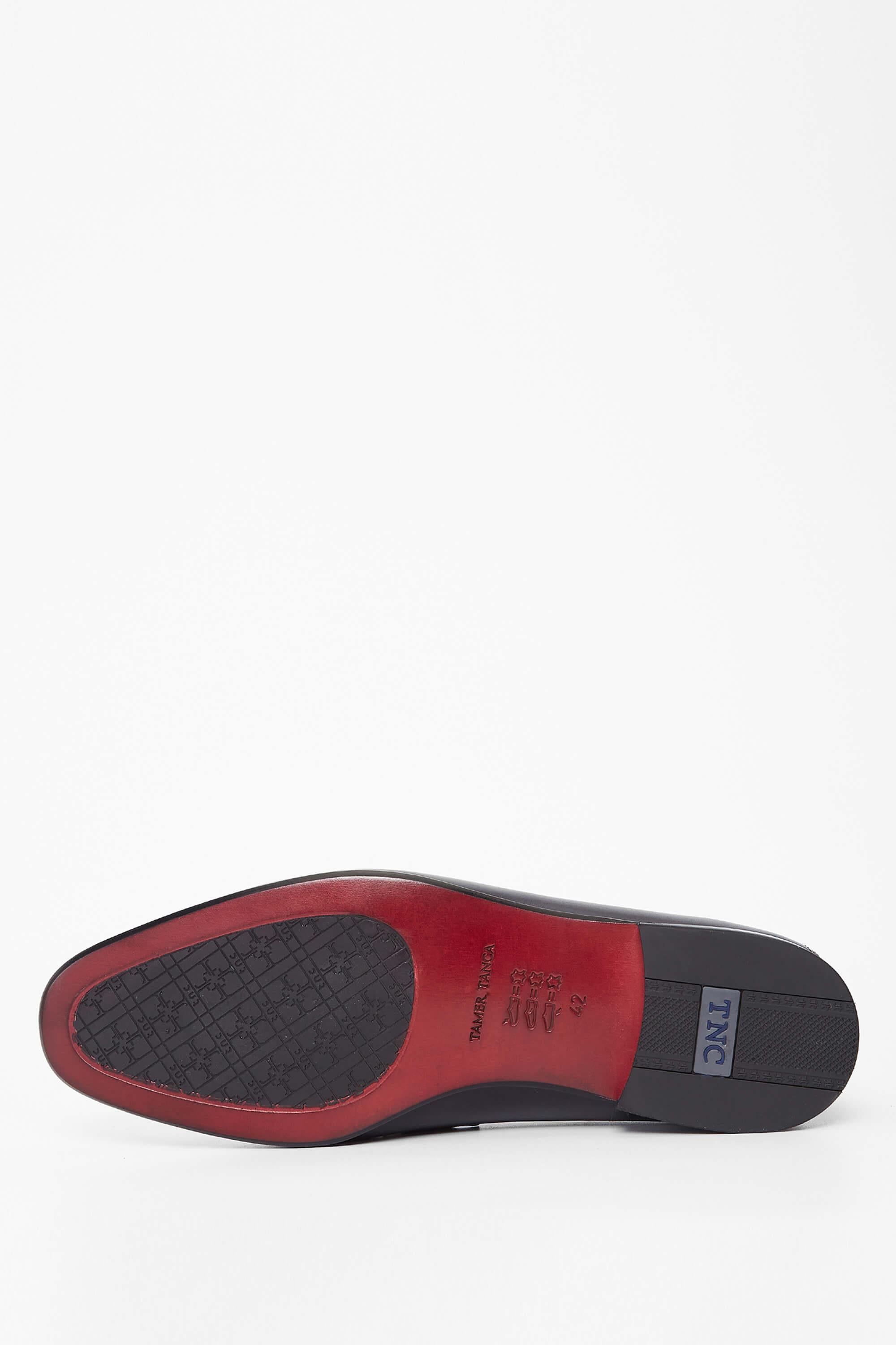 Tamer Tanca Siyah Tamer Tanca Hakiki Erkek Deri Loafer Ayakkabı