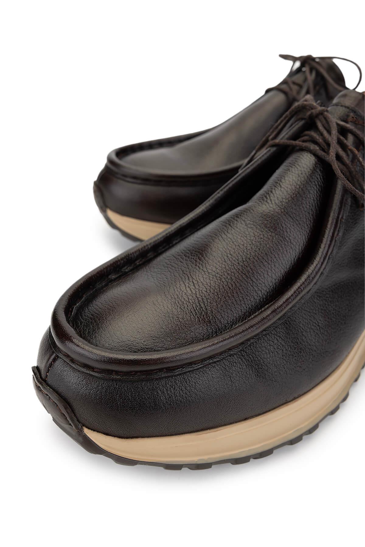 Tamer Tanca Siyah Tamer Tanca Hakiki Erkek Deri Deri Casual Ayakkabı