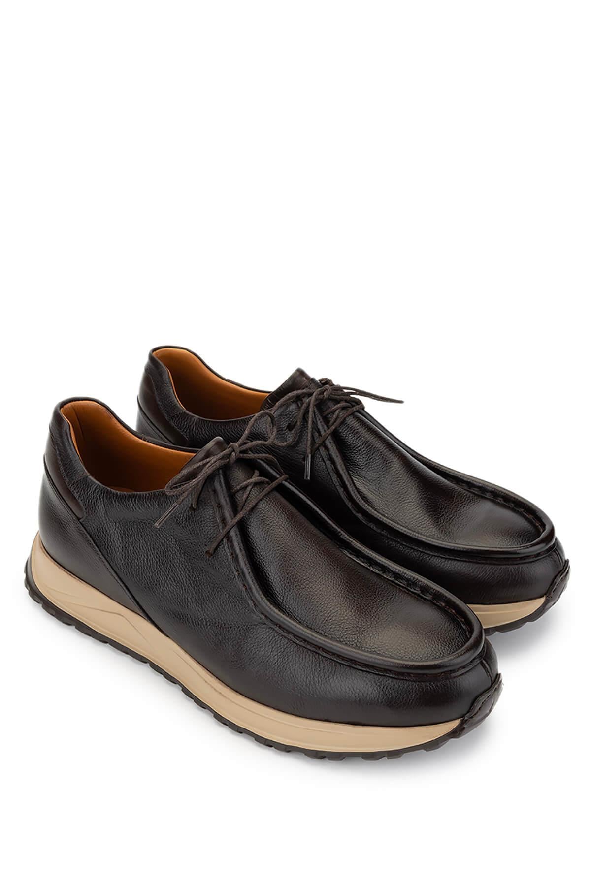 Tamer Tanca Siyah Tamer Tanca Hakiki Erkek Deri Deri Casual Ayakkabı