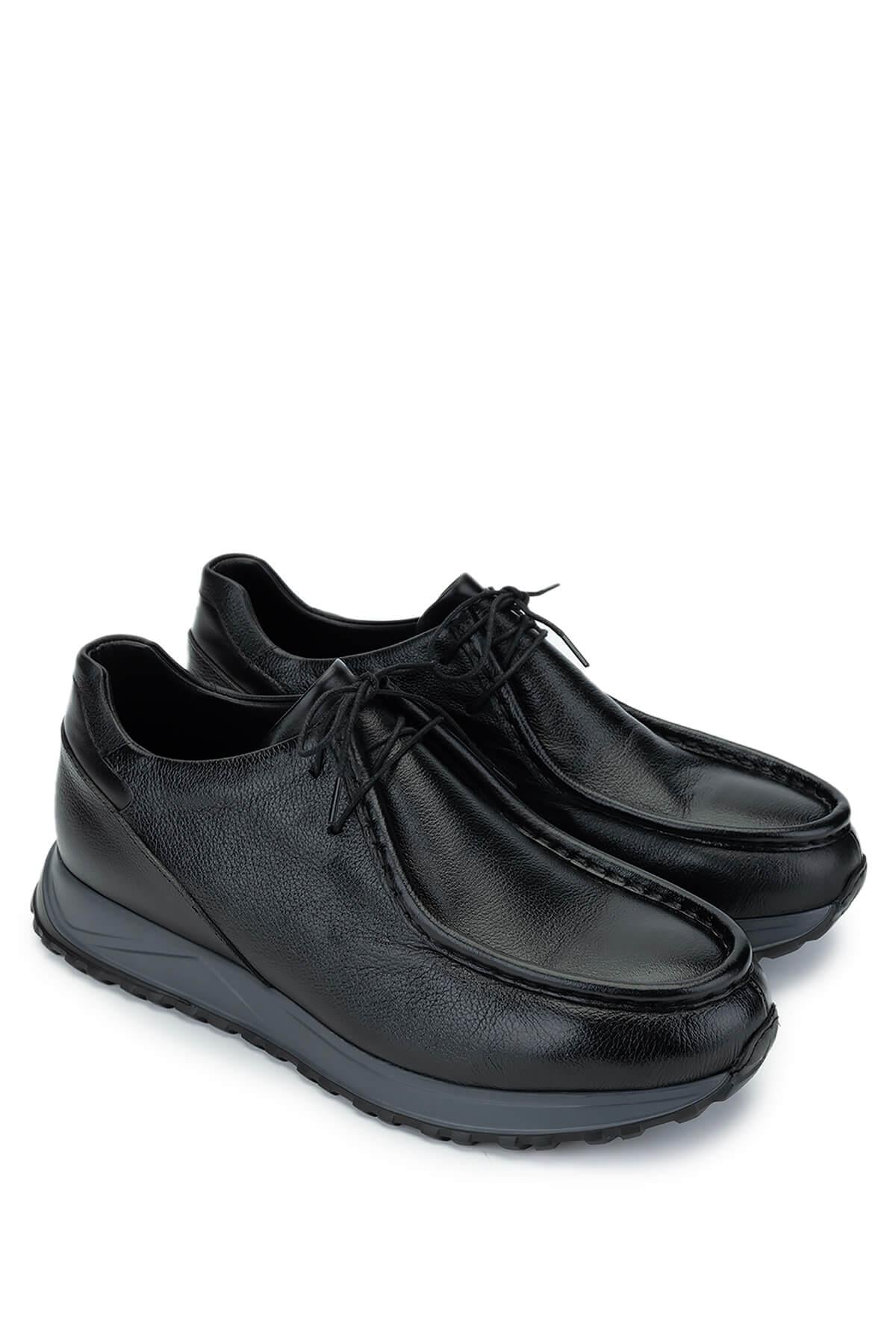 Tamer Tanca Siyah Tamer Tanca Hakiki Erkek Deri Deri Casual Ayakkabı