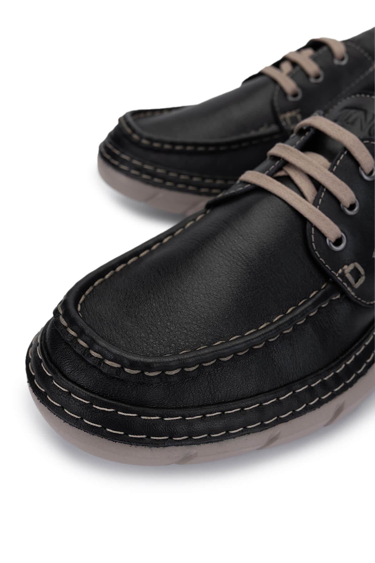 Tamer Tanca Lacivert Nubuk Tamer Tanca Hakiki Deri Erkek Casual Ayakkabı