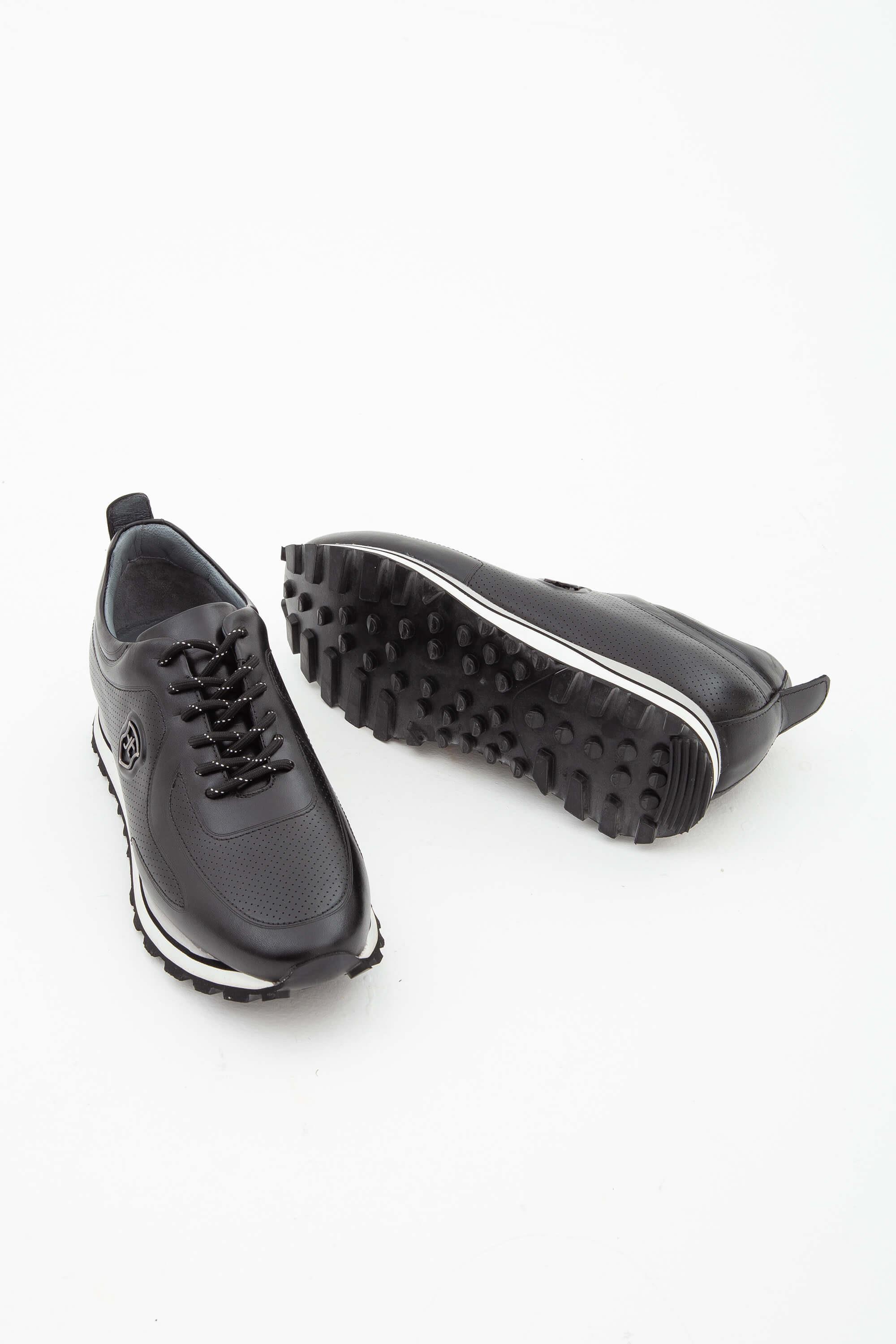 Tamer Tanca Lacivert Tamer Tanca Hakiki Erkek Deri Casual Ayakkabı