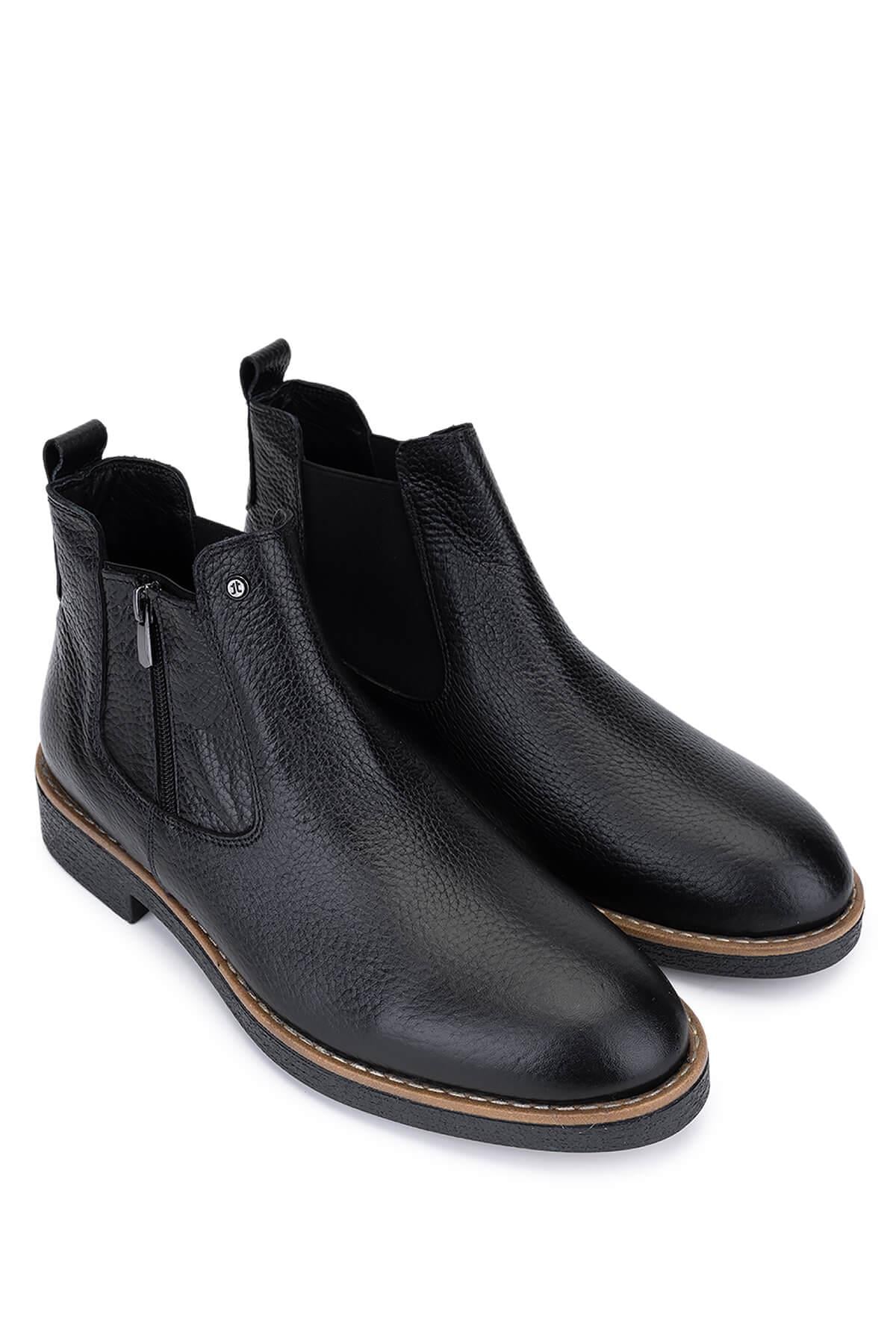 Tamer Tanca Siyah Nubuk Tamer Tanca Hakiki Deri Erkek Casual Bot
