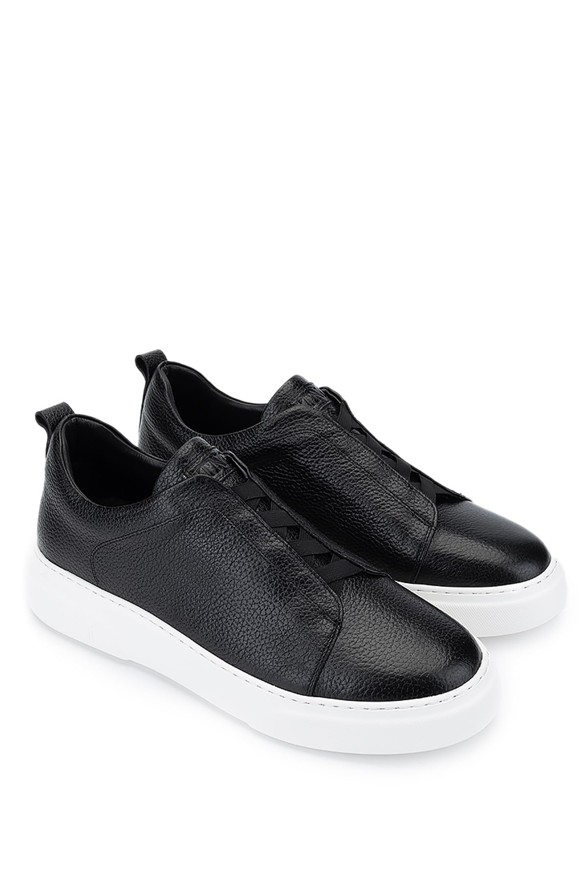 Tamer Tanca Bej Floter Tamer Tanca Hakiki Deri Erkek Sneakers Spor Ayakkabı