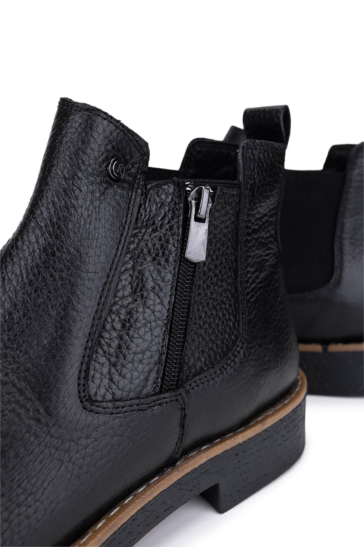 Tamer Tanca Siyah Nubuk Tamer Tanca Hakiki Deri Erkek Casual Bot