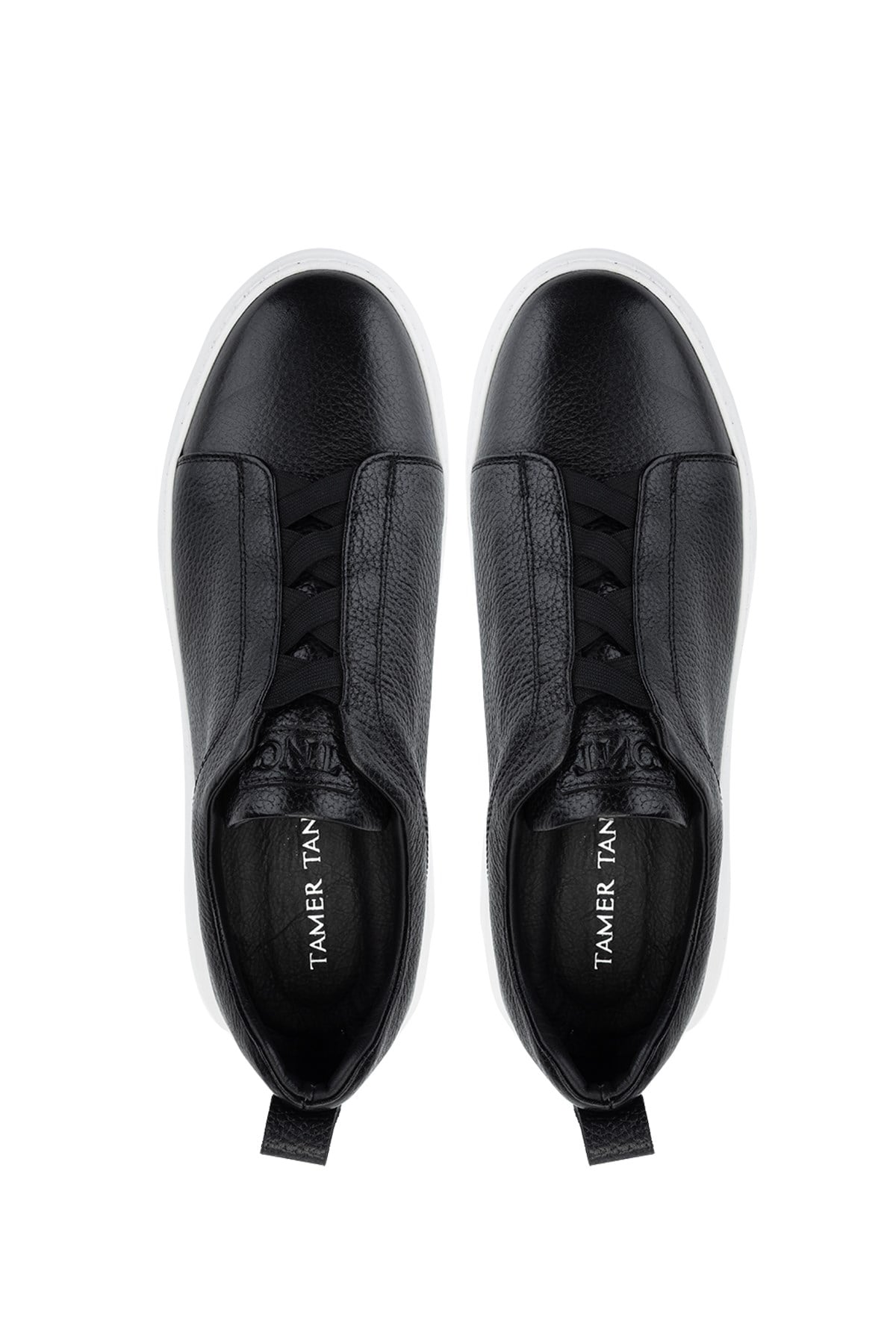 Tamer Tanca Bej Floter Tamer Tanca Hakiki Deri Erkek Sneakers Spor Ayakkabı