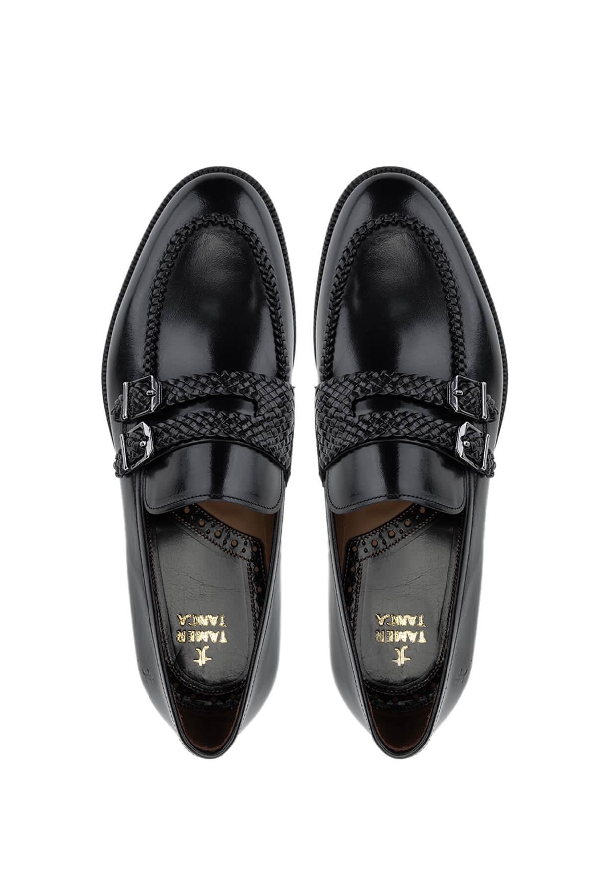 Tamer Tanca Kahverengi Tamer Tanca Hakiki Deri Erkek Klasik Ayakkabı