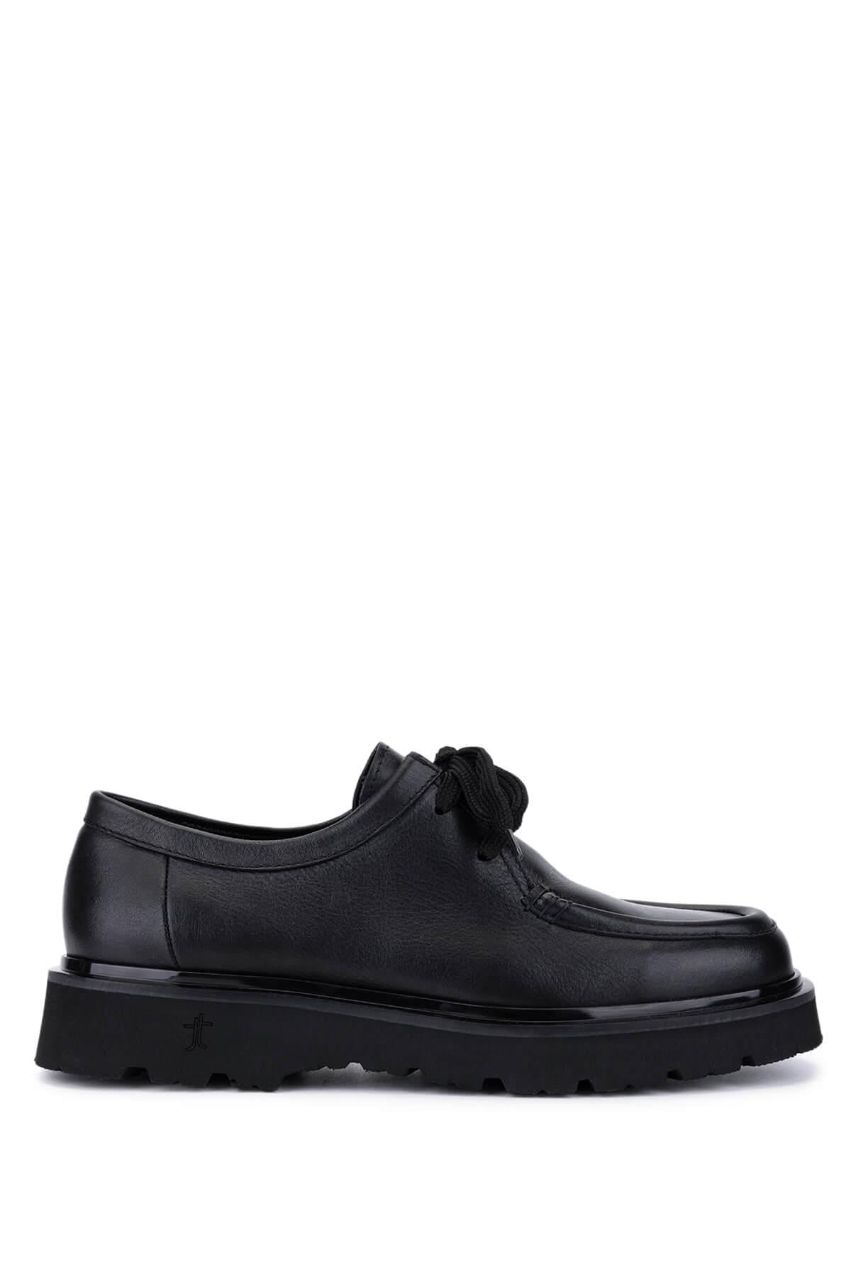 Tamer Tanca Siyah Tamer Tanca Hakiki Deri Erkek Ayakkabı