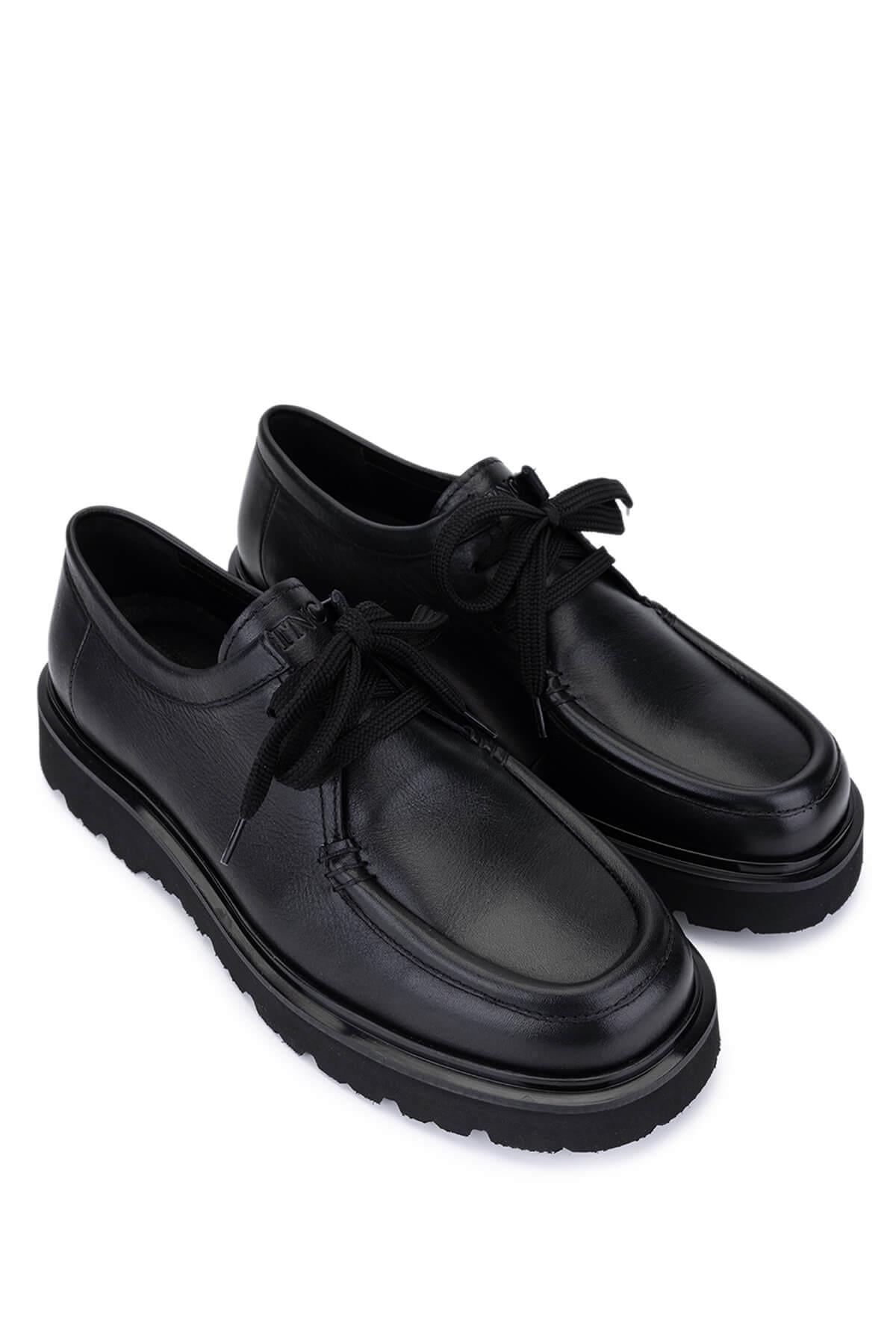 Tamer Tanca Siyah Tamer Tanca Hakiki Deri Erkek Ayakkabı