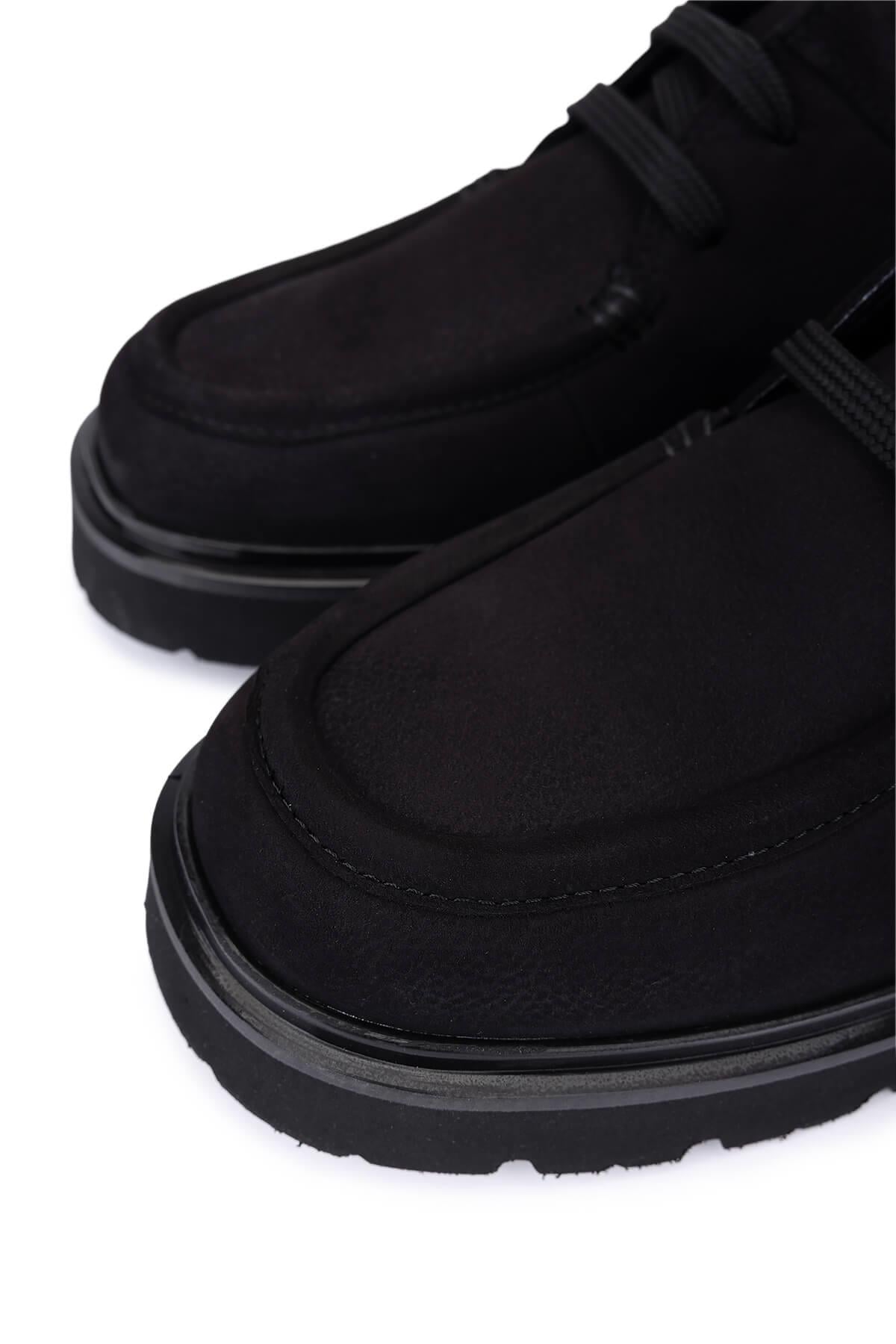 Tamer Tanca Siyah Tamer Tanca Hakiki Deri Erkek Ayakkabı