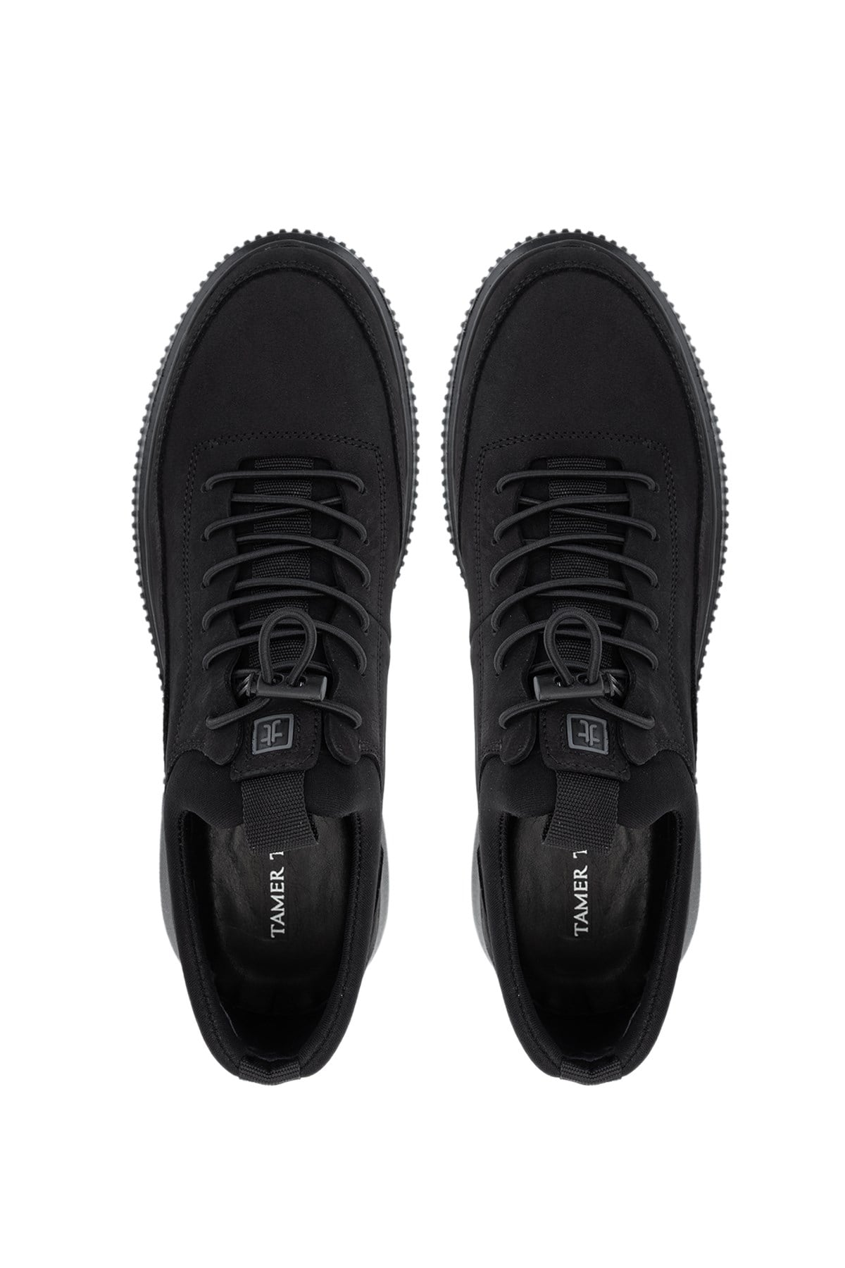 Tamer Tanca Siyah Nubuk Tamer Tanca Hakiki Deri Erkek Sneakers Spor Ayakkabı