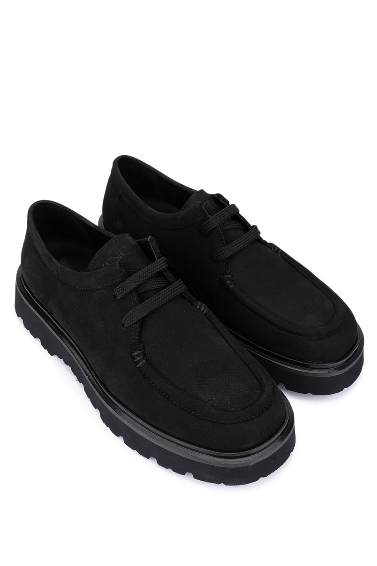 Tamer Tanca Siyah Tamer Tanca Hakiki Deri Erkek Ayakkabı