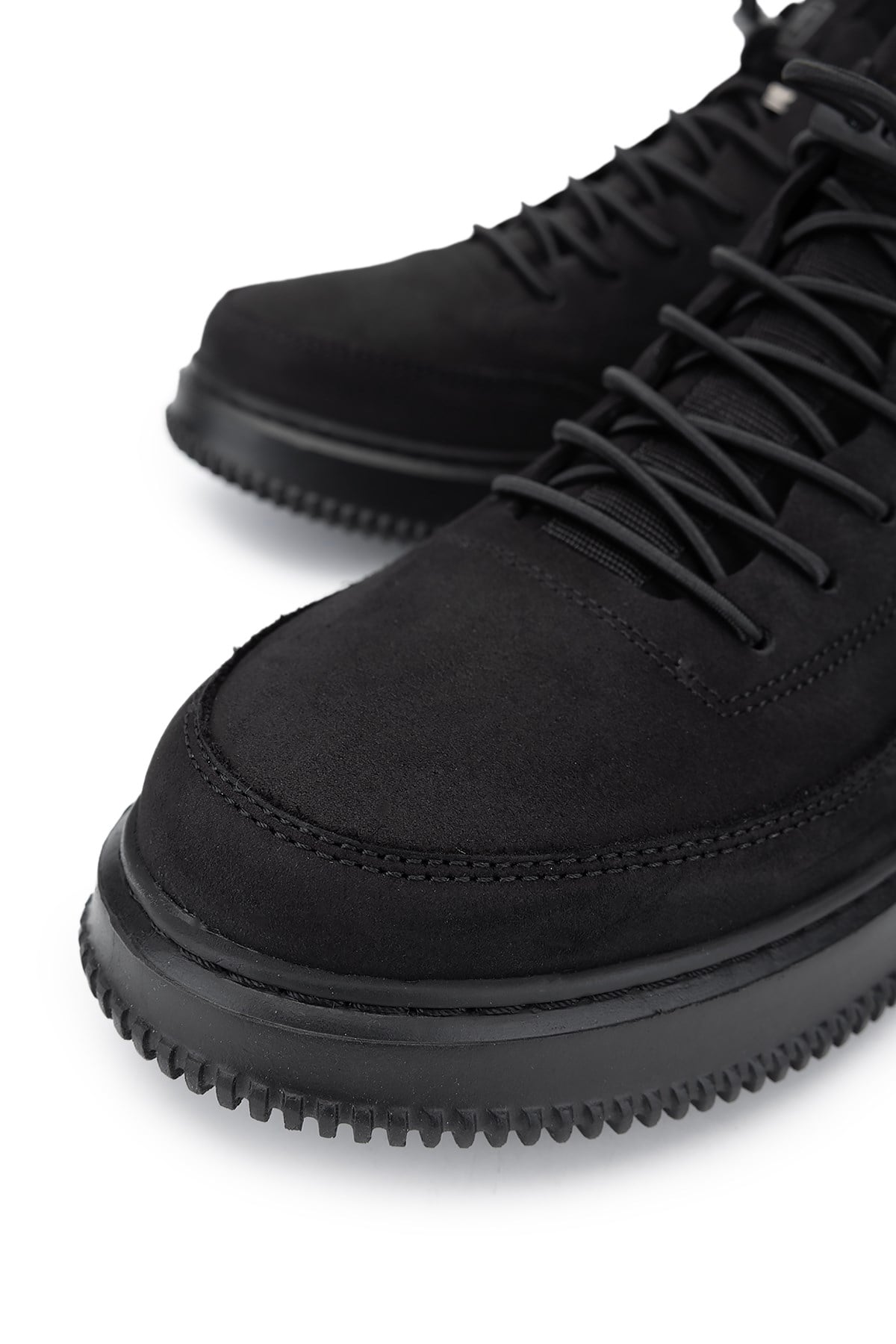 Tamer Tanca Siyah Nubuk Tamer Tanca Hakiki Deri Erkek Sneakers Spor Ayakkabı