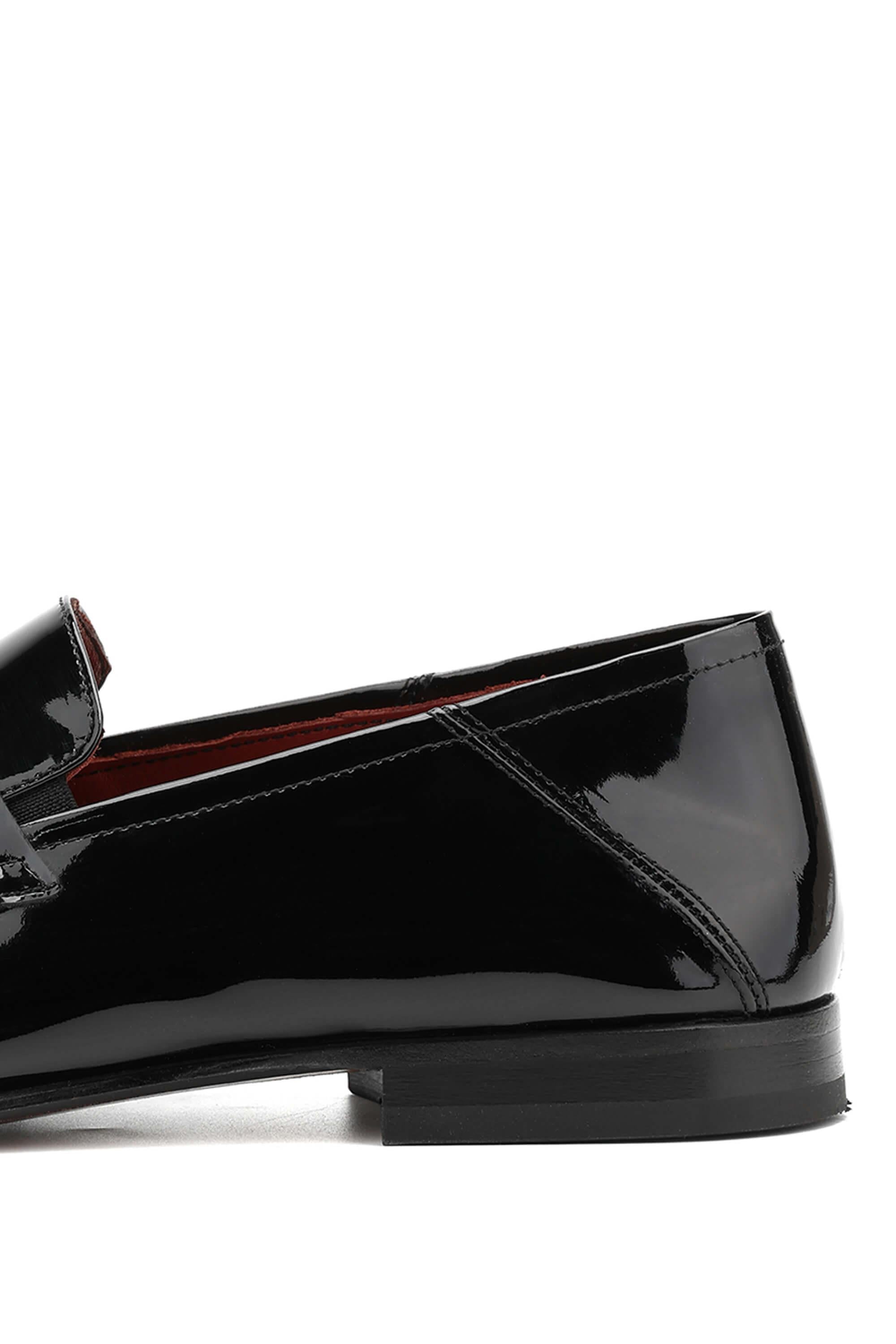 Tamer Tanca Siyah Tamer Tanca Hakiki Erkek Deri Loafer Ayakkabı