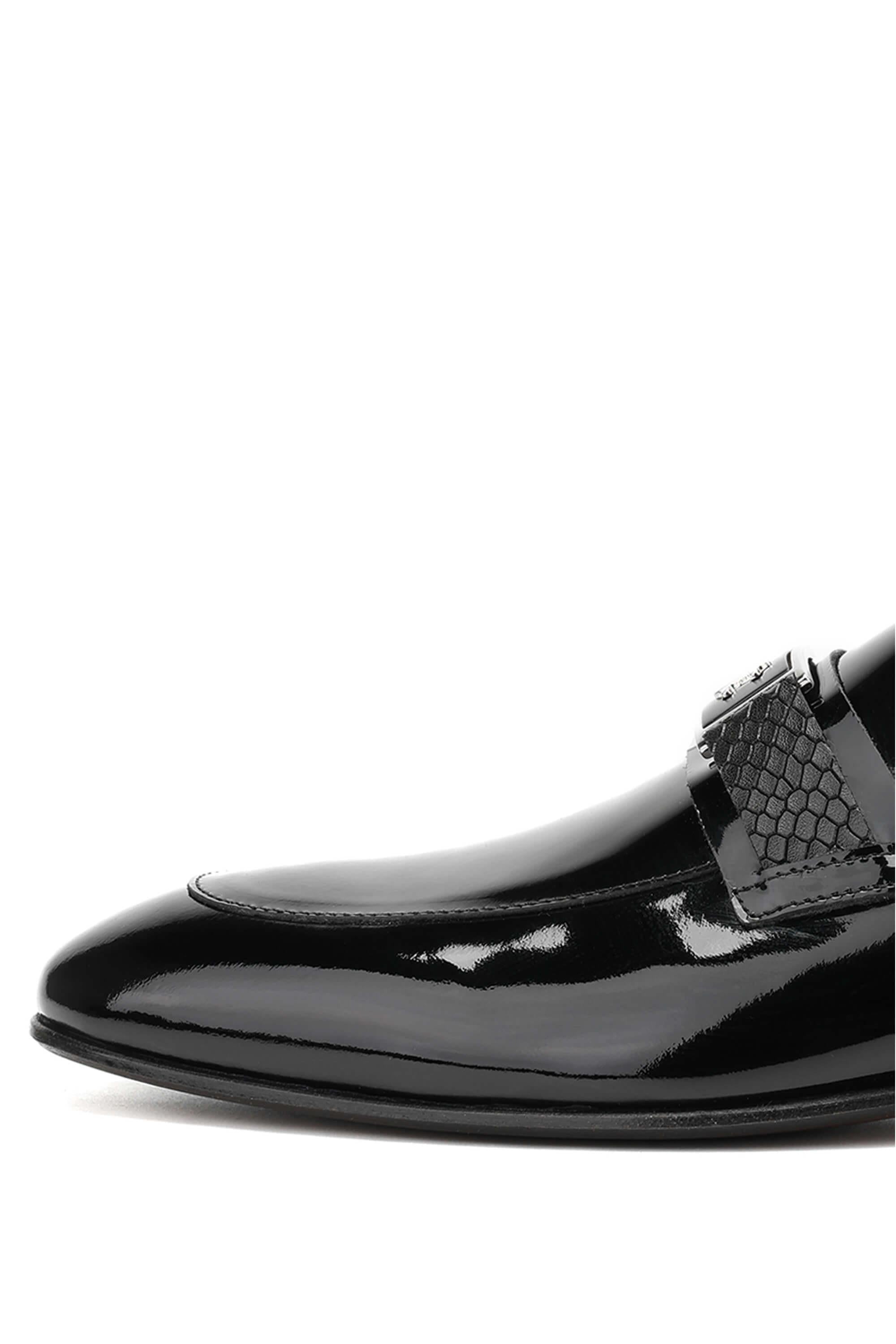 Tamer Tanca Siyah Tamer Tanca Hakiki Erkek Deri Loafer Ayakkabı