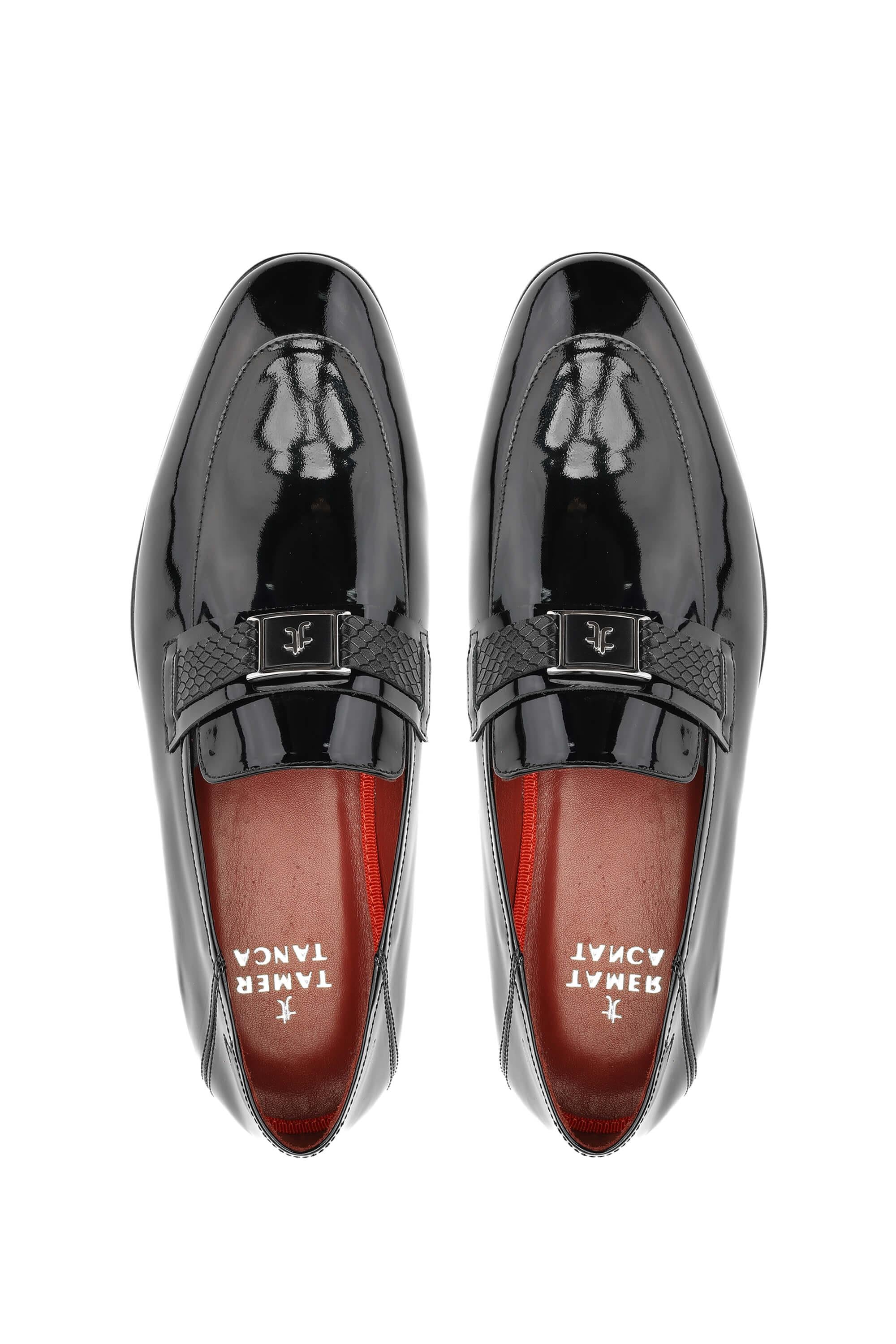 Tamer Tanca Siyah Tamer Tanca Hakiki Erkek Deri Loafer Ayakkabı