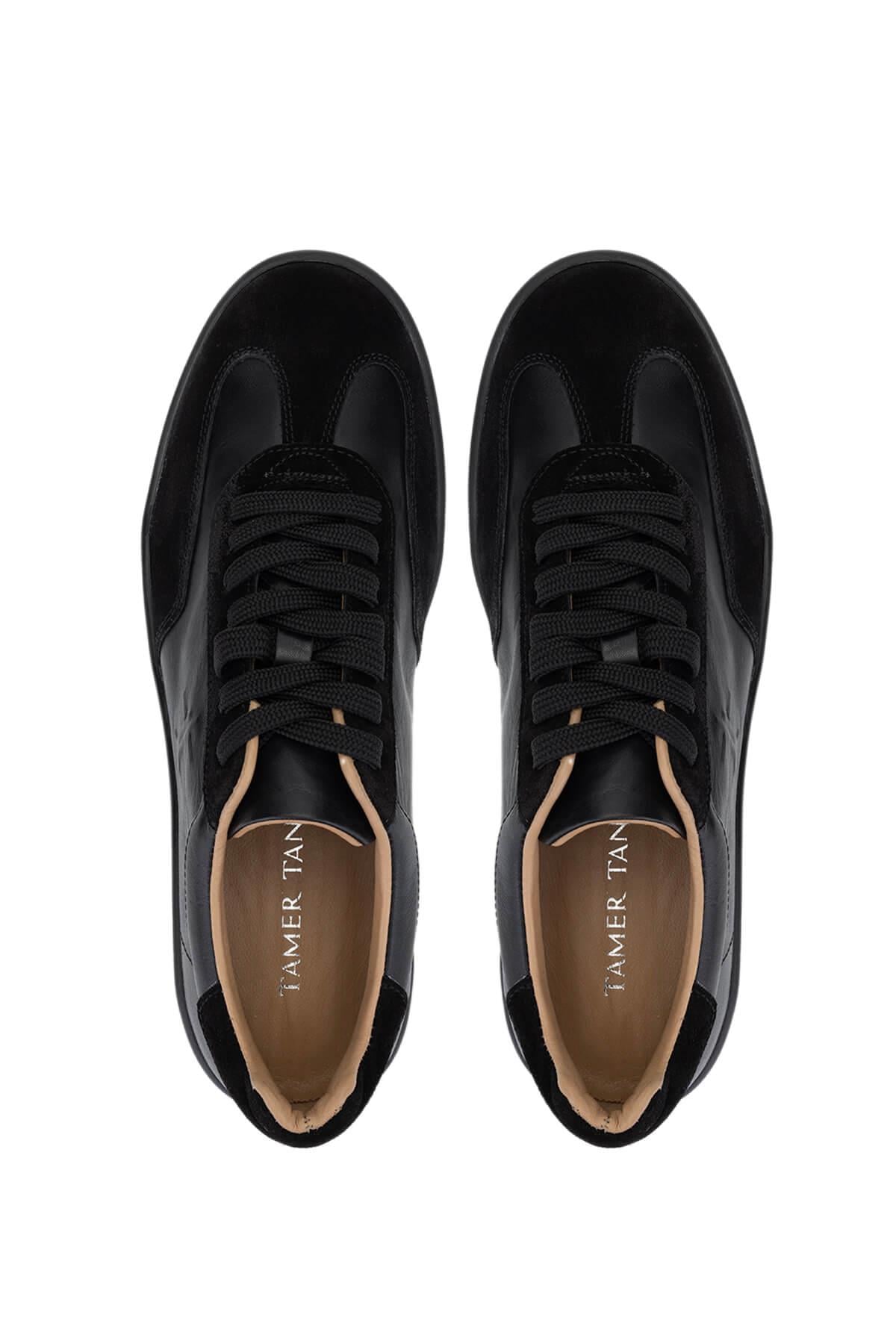 Tamer Tanca Vizon Tamer Tanca Hakiki Erkek Deri Sneakers Spor Ayakkabı