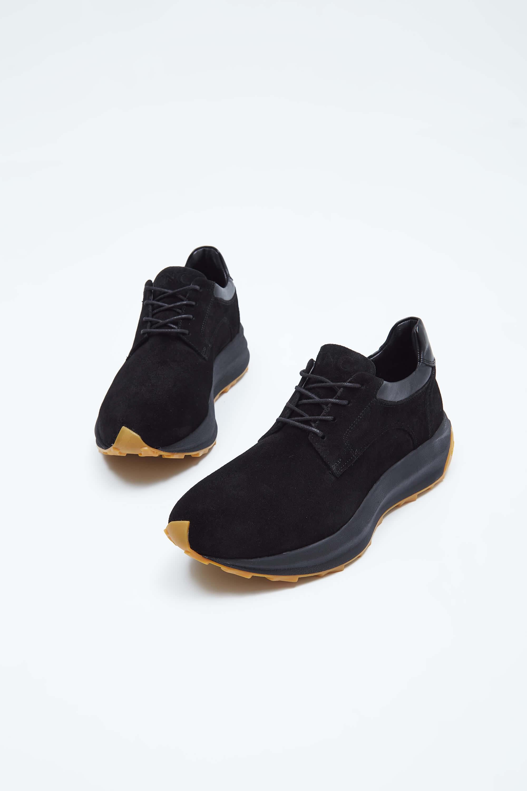 Tamer Tanca Lacivert Tamer Tanca Hakiki Erkek Deri Sneakers Spor Ayakkabı