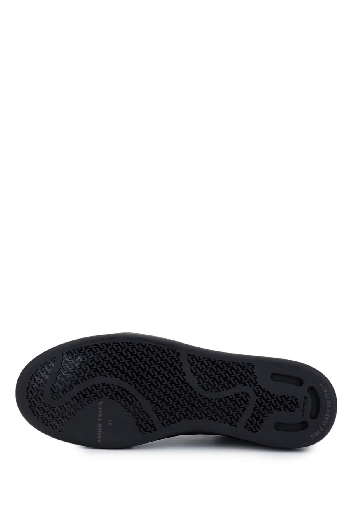 Tamer Tanca Vizon Tamer Tanca Hakiki Erkek Deri Sneakers Spor Ayakkabı