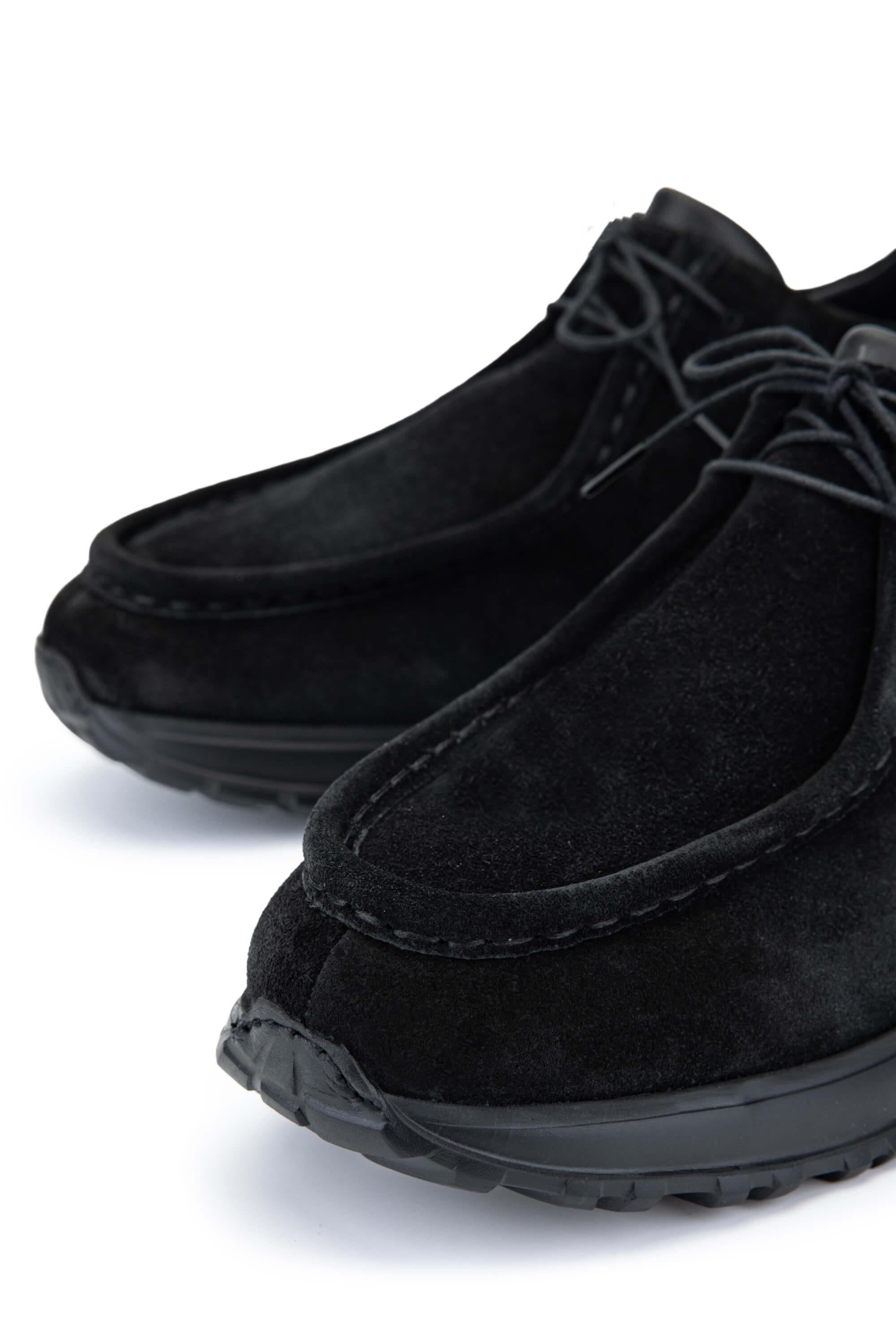 Tamer Tanca Siyah Süet Tamer Tanca Hakiki Deri Erkek Casual Ayakkabı