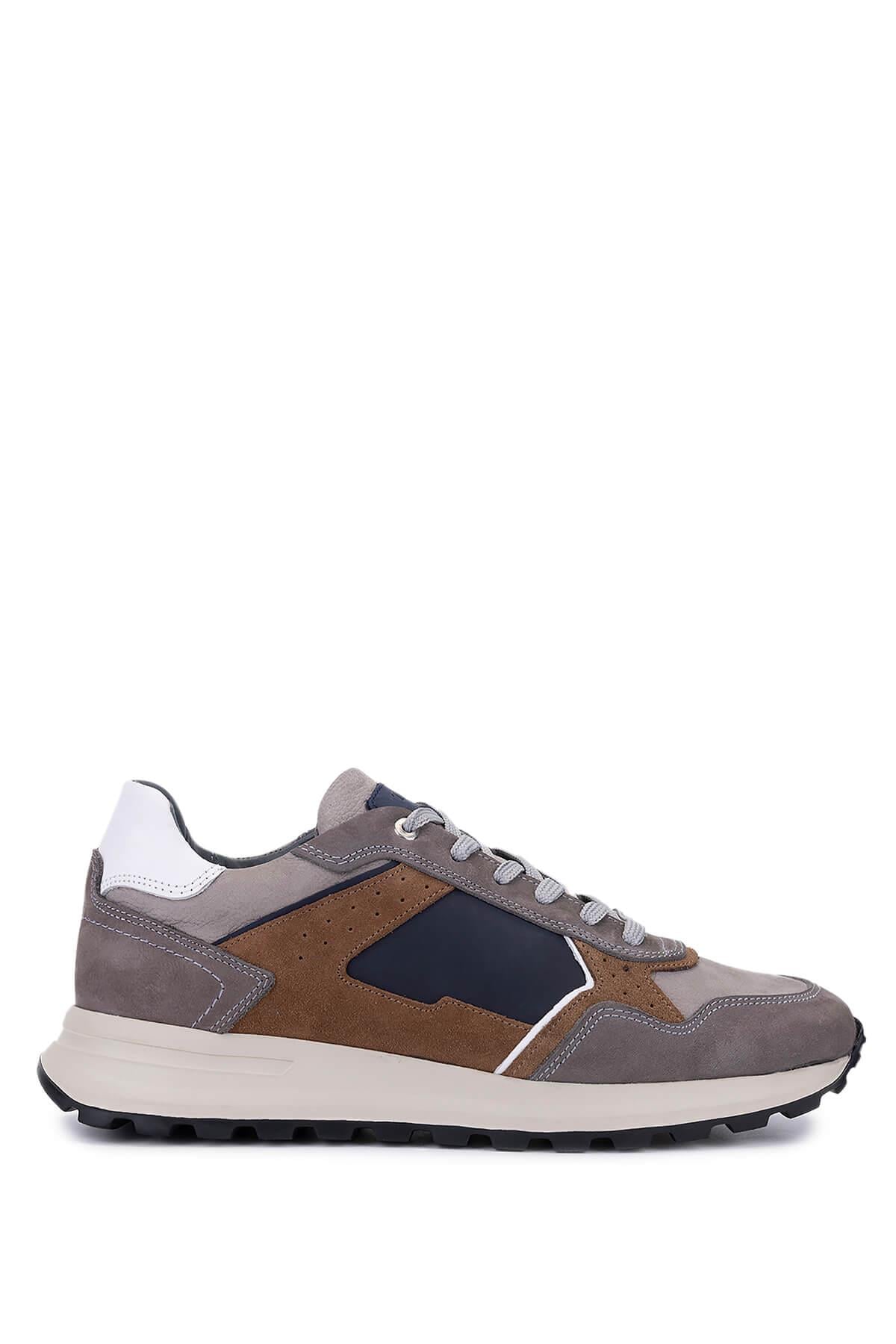 Tamer Tanca Vizon Süet Tamer Tanca Hakiki Deri Erkek Sneakers Spor Ayakkabı