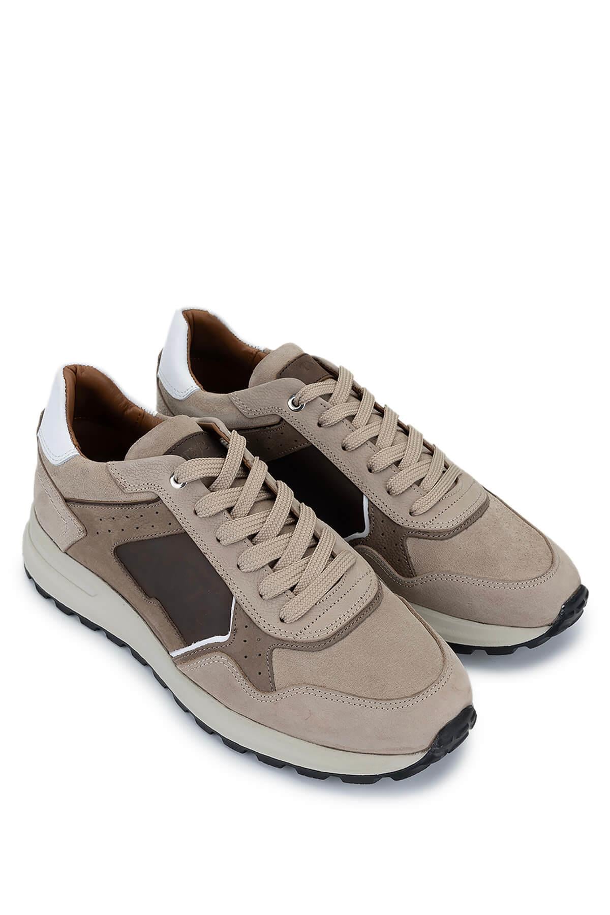 Tamer Tanca Vizon Süet Tamer Tanca Hakiki Deri Erkek Sneakers Spor Ayakkabı