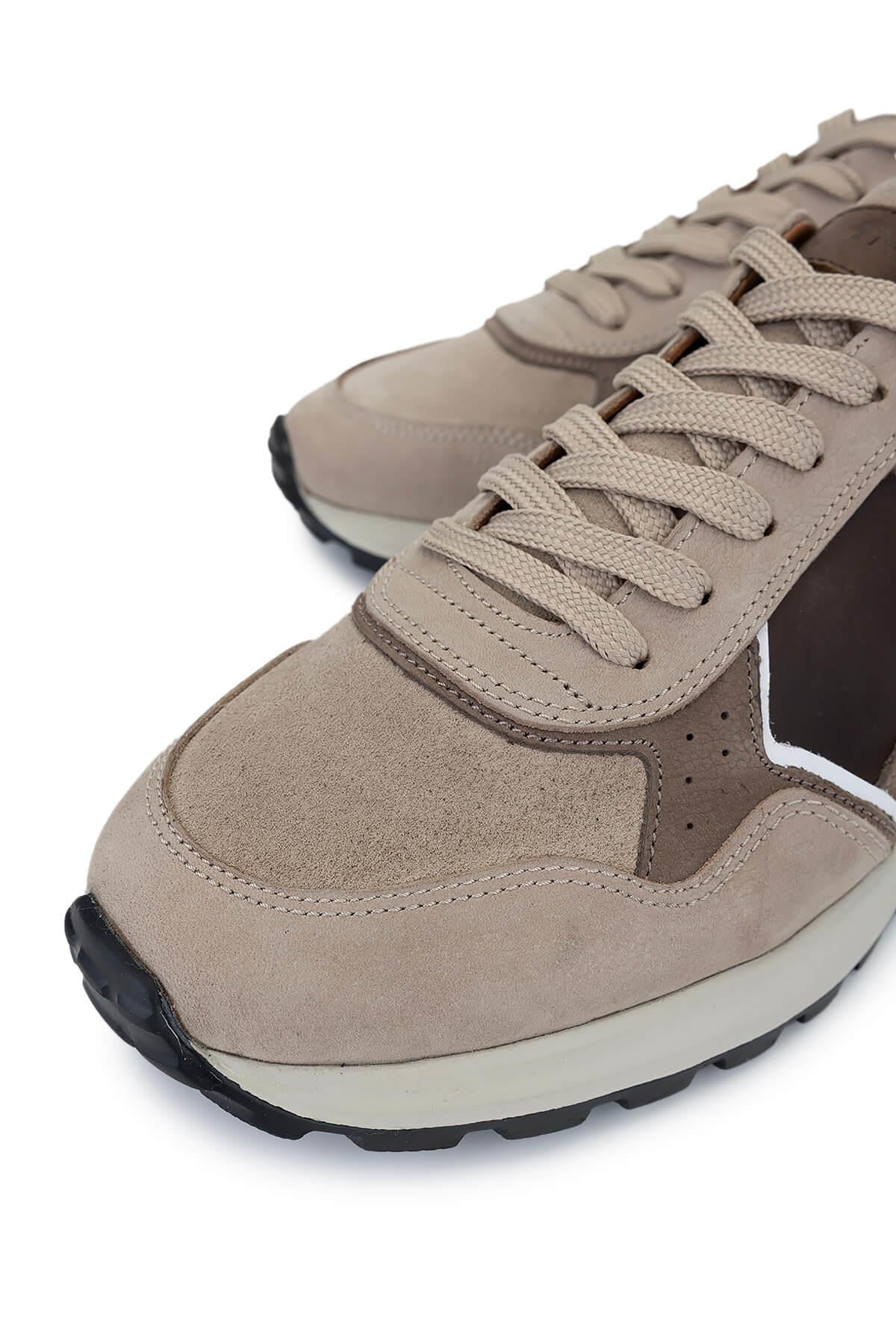 Tamer Tanca Vizon Süet Tamer Tanca Hakiki Deri Erkek Sneakers Spor Ayakkabı