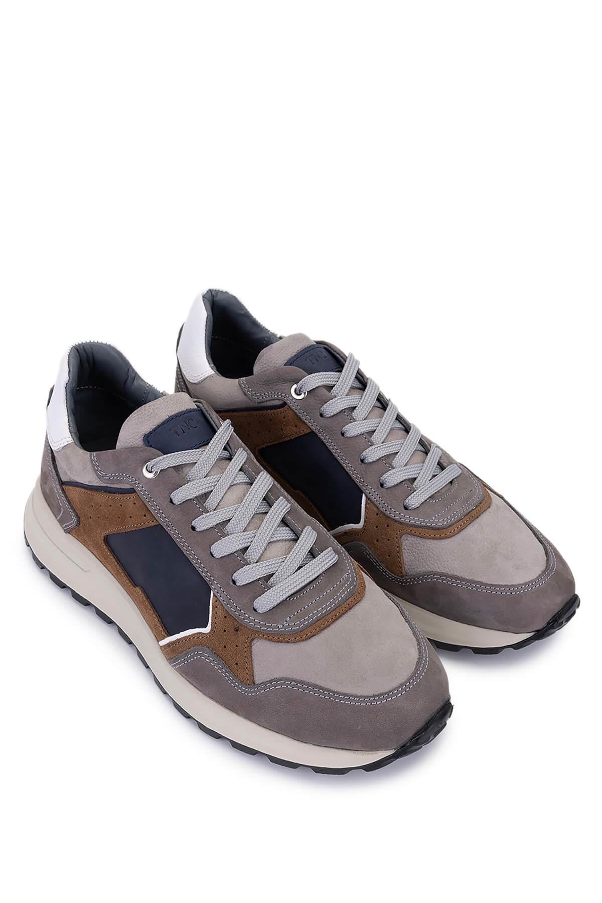 Tamer Tanca Vizon Süet Tamer Tanca Hakiki Deri Erkek Sneakers Spor Ayakkabı