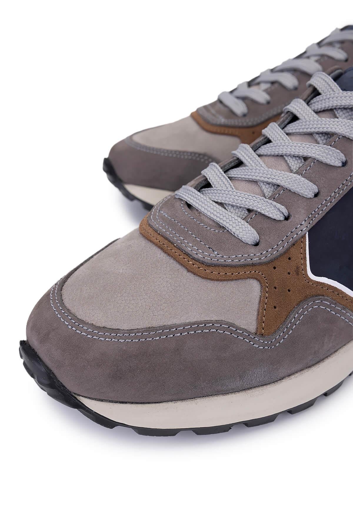 Tamer Tanca Vizon Süet Tamer Tanca Hakiki Deri Erkek Sneakers Spor Ayakkabı