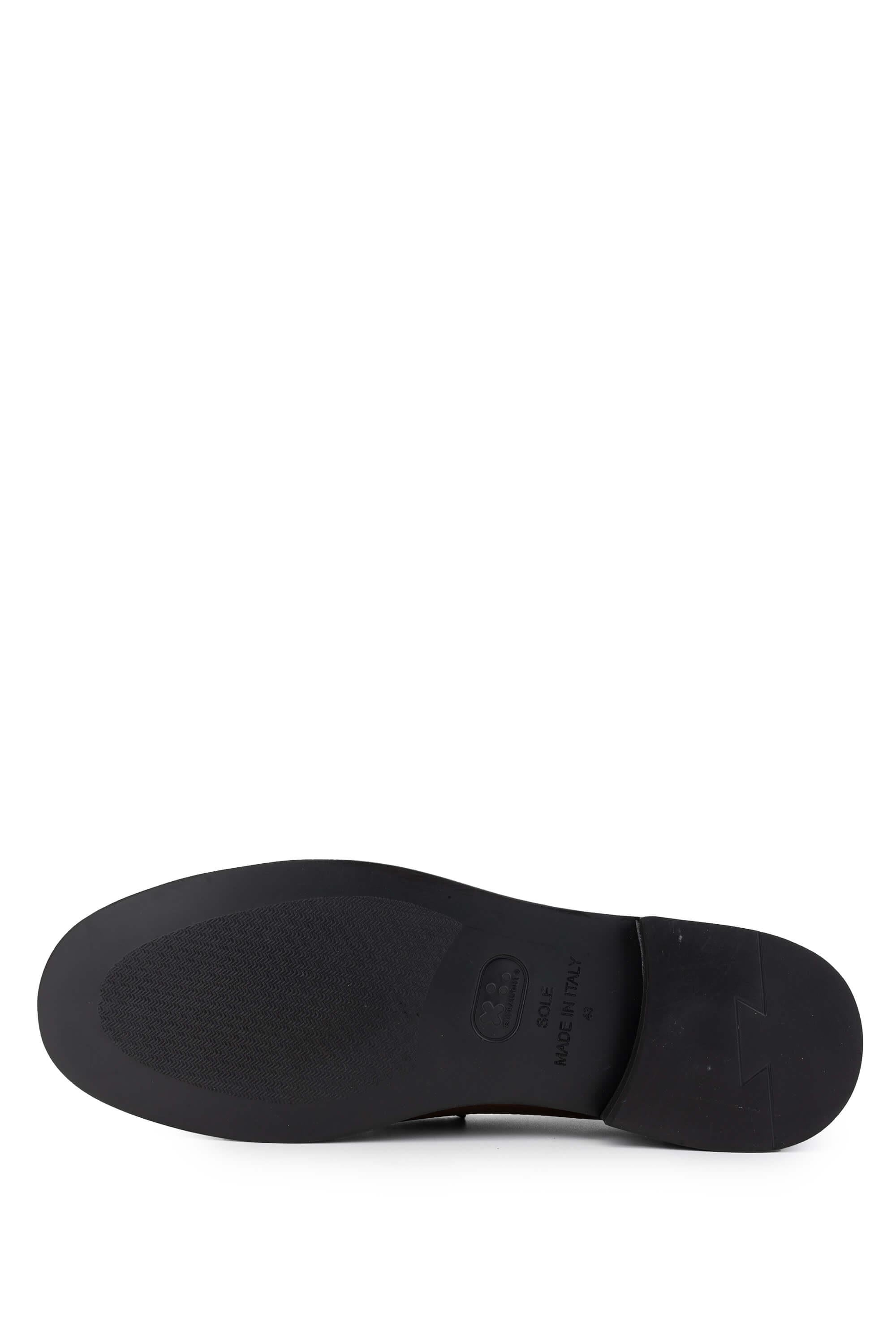 Tamer Tanca Lacivert Tamer Tanca Hakiki Erkek Deri Loafer Ayakkabı