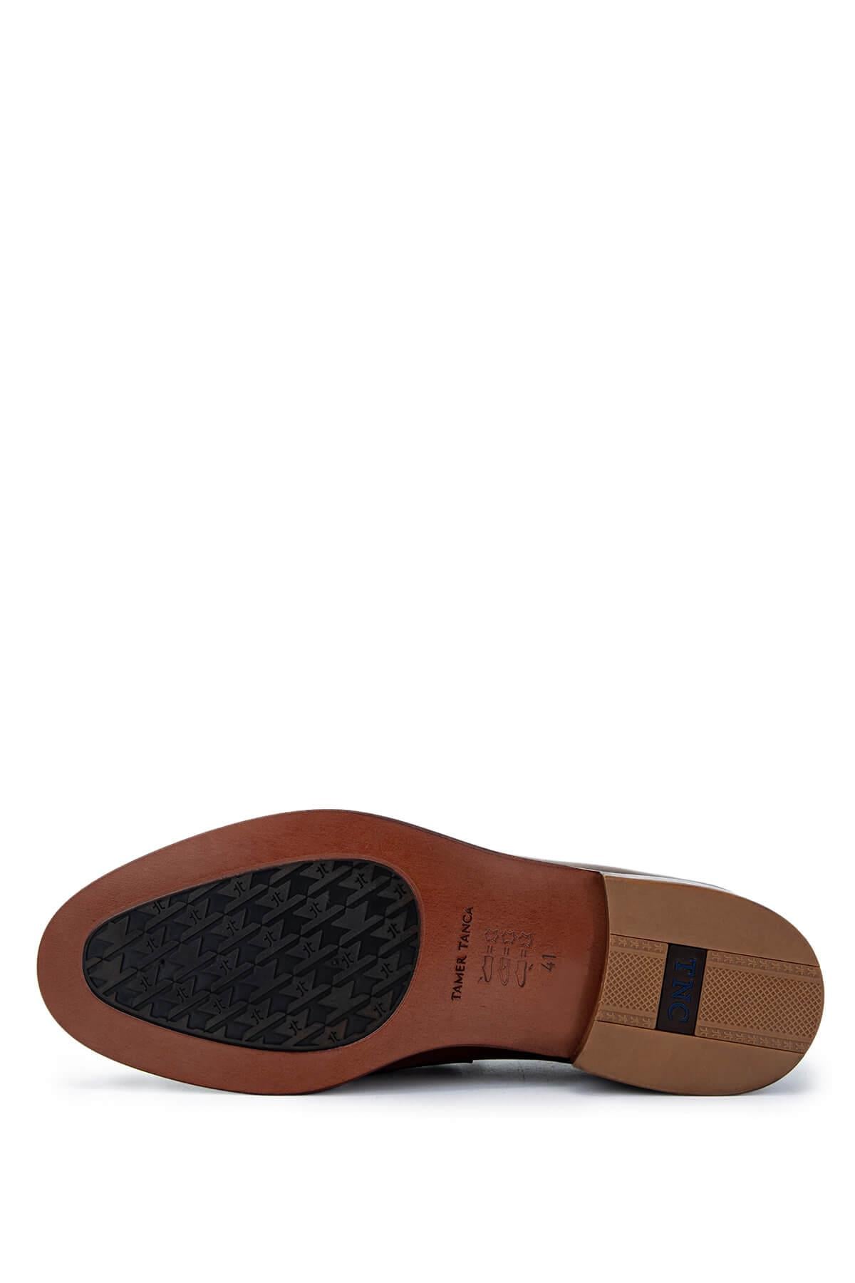Tamer Tanca Kahverengi Tamer Tanca Hakiki Deri Erkek Klasik Ayakkabı