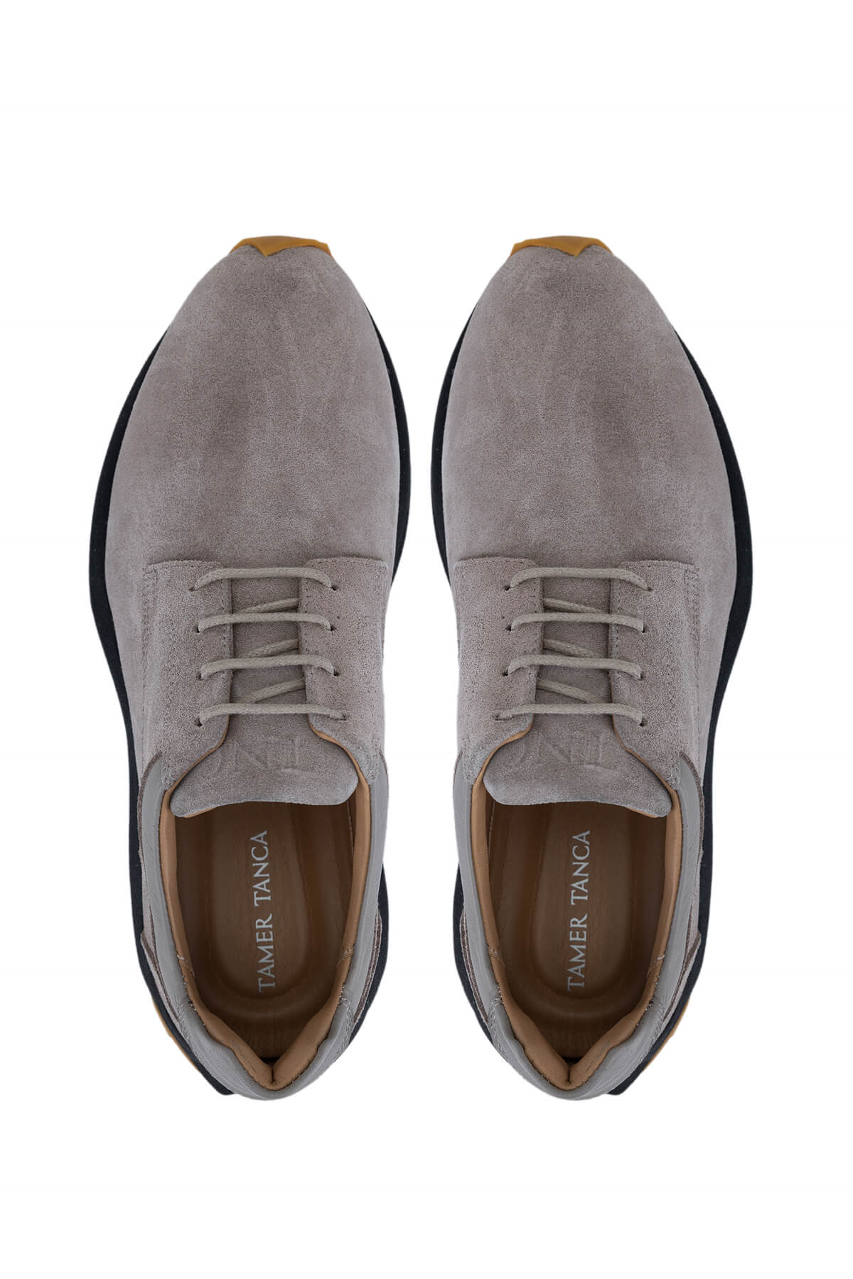 Tamer Tanca Lacivert Tamer Tanca Hakiki Erkek Deri Sneakers Spor Ayakkabı