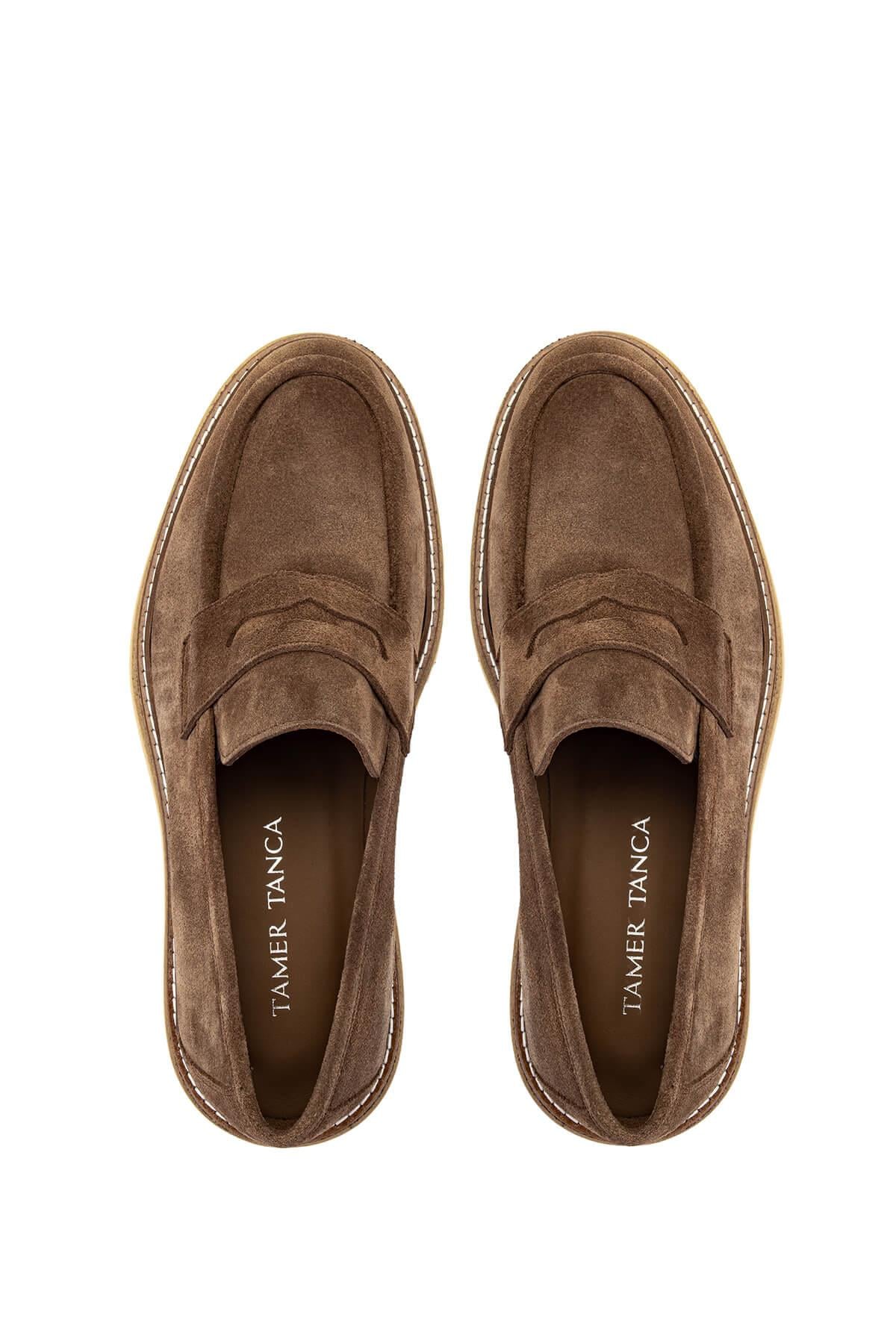 Tamer Tanca Taba Tamer Tanca Hakiki Deri Erkek Loafer Ayakkabı