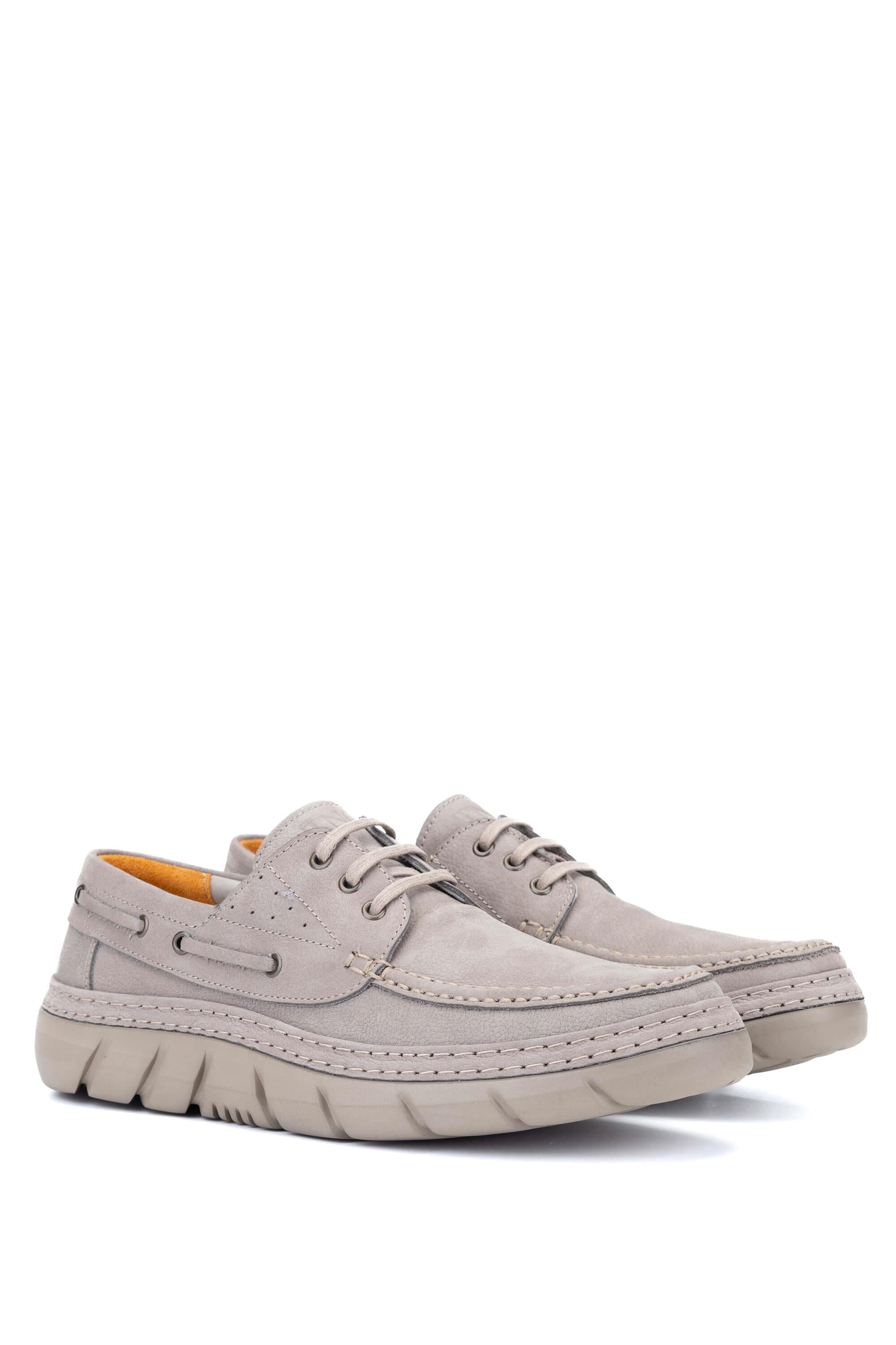 Tamer Tanca Lacivert Nubuk Tamer Tanca Hakiki Deri Erkek Casual Ayakkabı