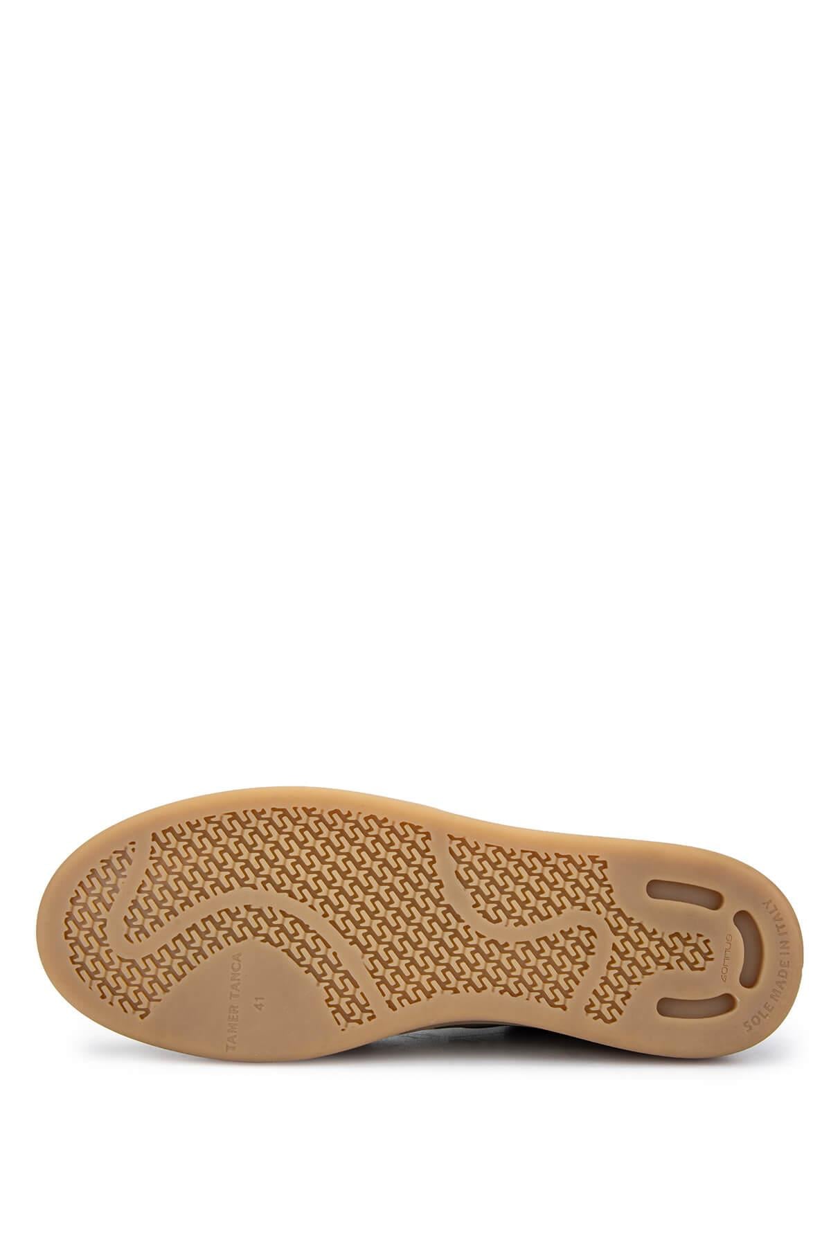 Tamer Tanca Vizon Tamer Tanca Hakiki Erkek Deri Sneakers Spor Ayakkabı