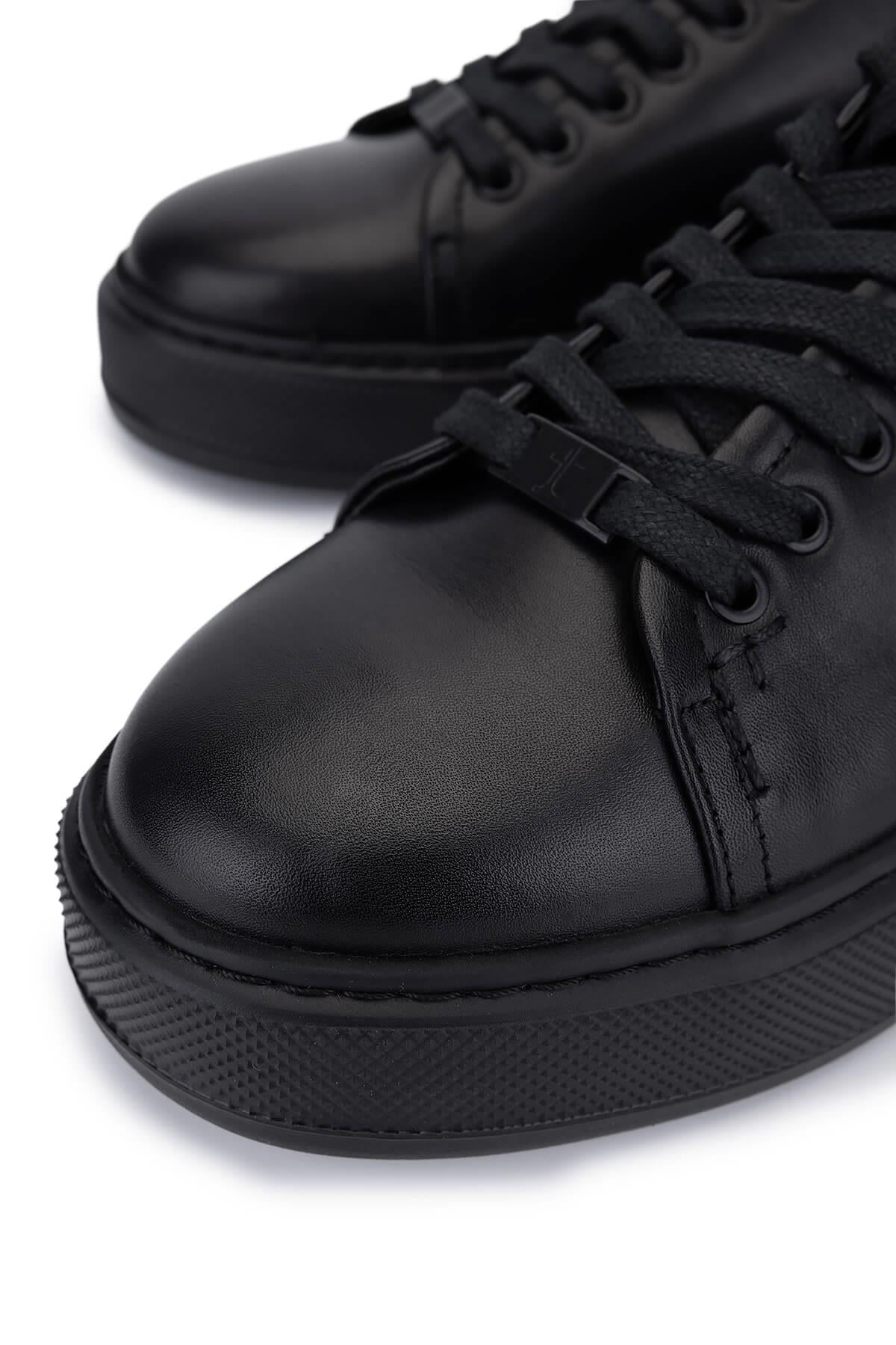 Tamer Tanca Beyaz Tamer Tanca Hakiki Erkek Deri Sneakers Spor Ayakkabı