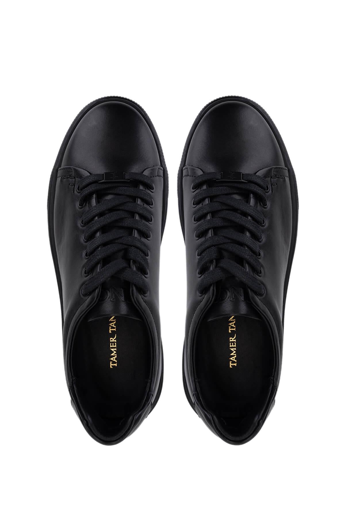 Tamer Tanca Beyaz Tamer Tanca Hakiki Erkek Deri Sneakers Spor Ayakkabı